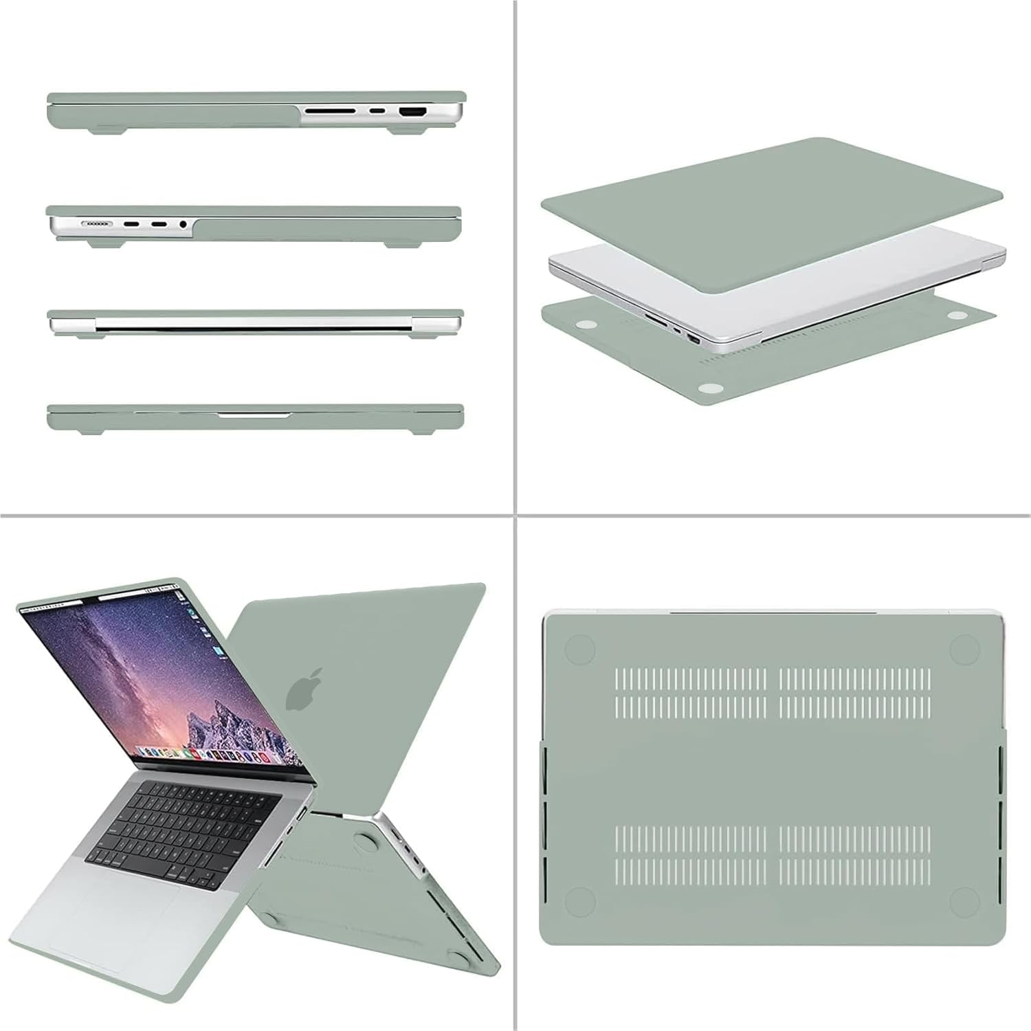 Compatible avec l'étui pour MacBook Pro 16&nbsp;po version 2024 2023 2022 2021 M3 A2991 M2 A2780 M1 A2485 Pro Max,