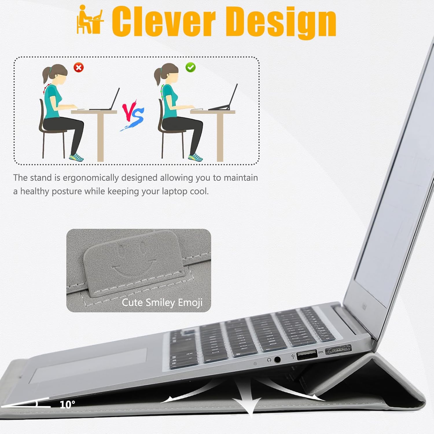 15-16 Inch Laptop Sleeve with Stand Feature Compatible with MacBook Pro 16 M3/M2/M1 Pro/Max A2991 A2780 A2485