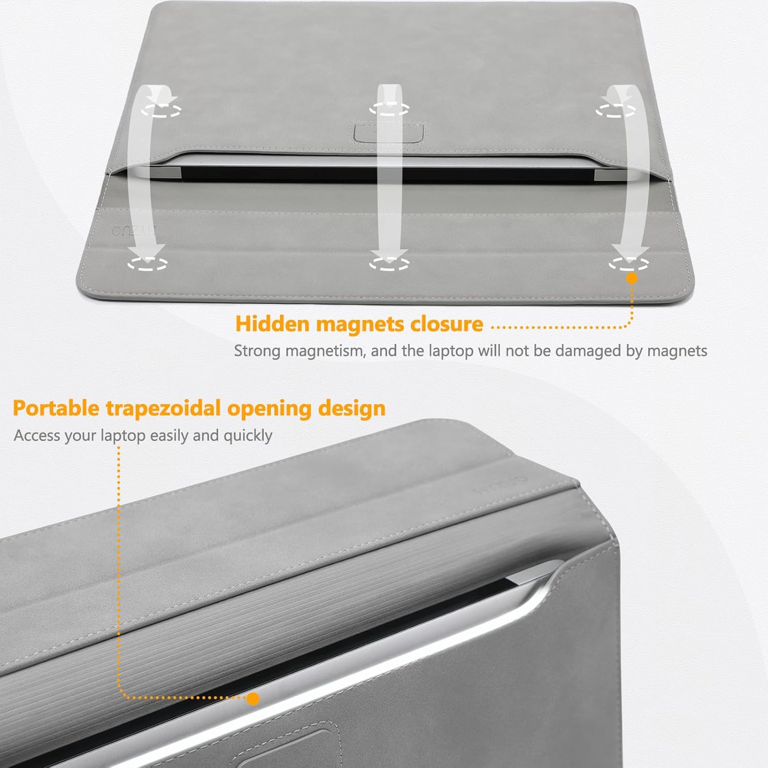 15-16 Inch Laptop Sleeve with Stand Feature Compatible with MacBook Pro 16 M3/M2/M1 Pro/Max A2991 A2780 A2485