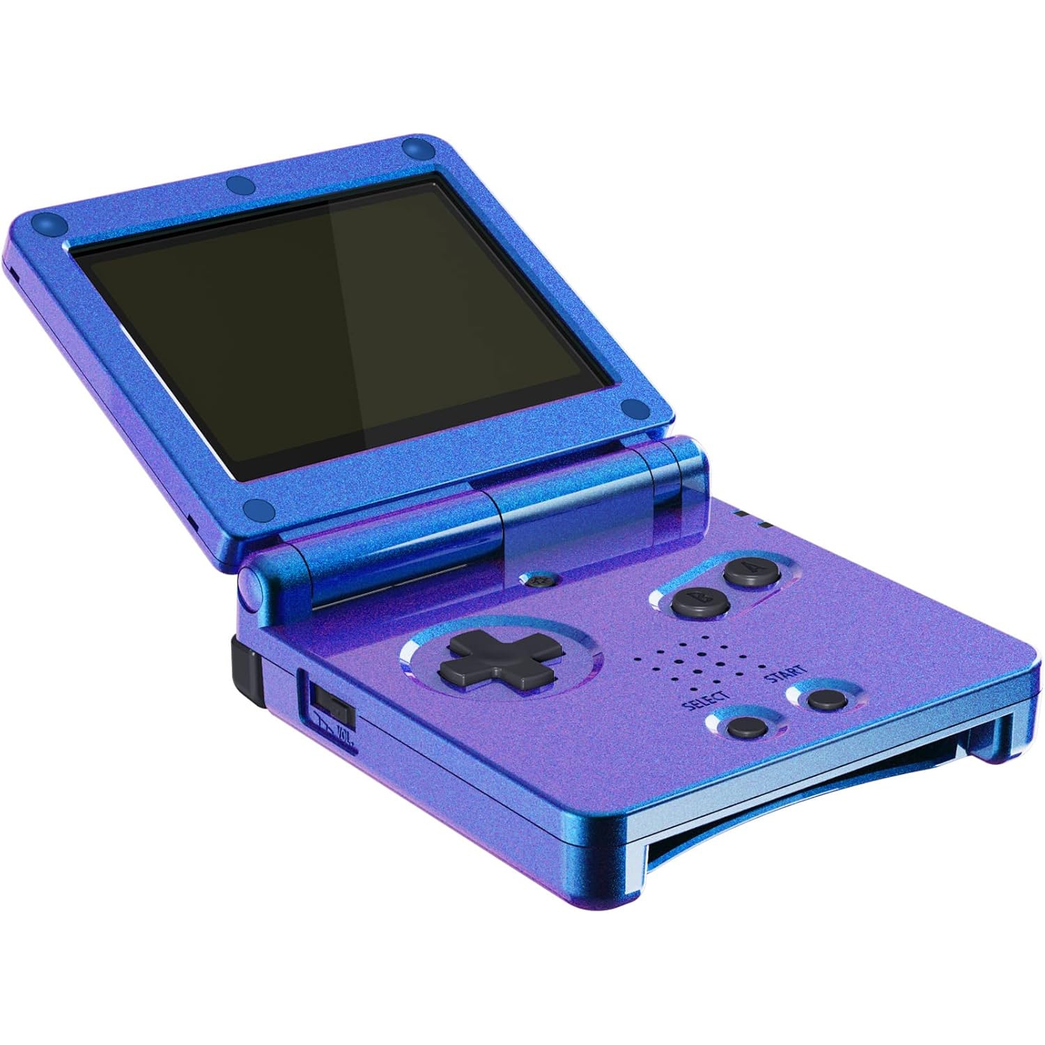 IPS Ready Upgraded Chameleon Purple Blue Glossy Custom Replacement Housing Shell for Gameboy Advance SP GBA