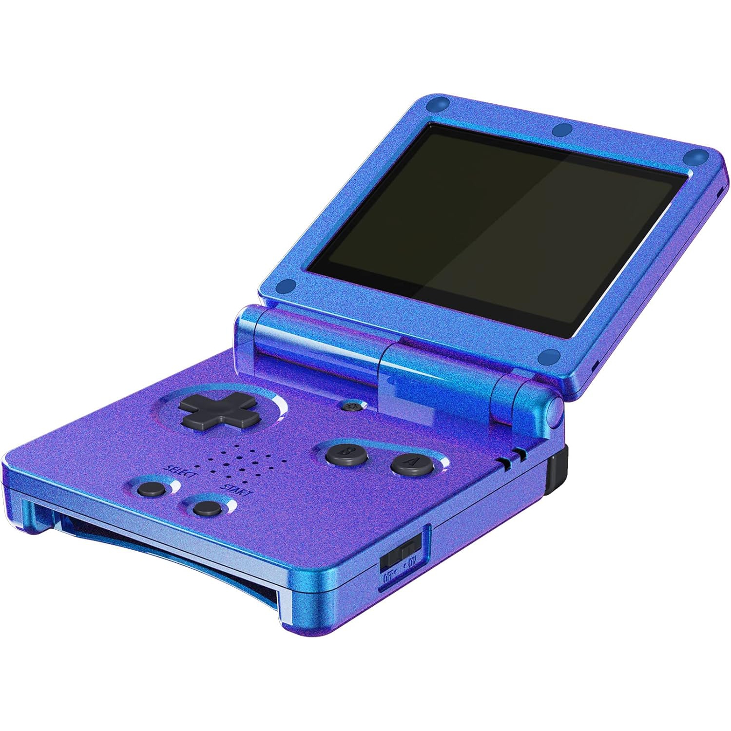 IPS Ready Upgraded Chameleon Purple Blue Glossy Custom Replacement Housing Shell for Gameboy Advance SP GBA