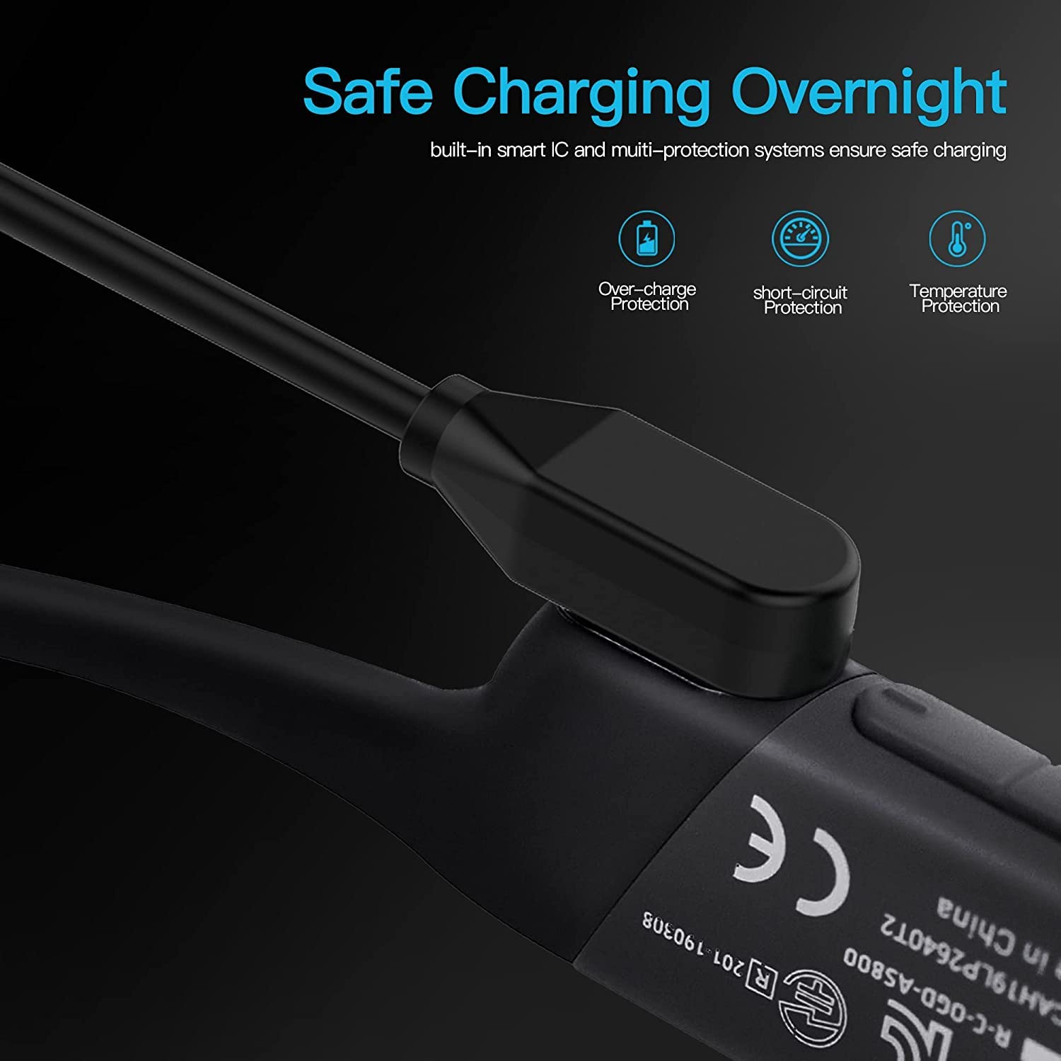 2 Pack Charging Cable Compatible for AfterShokz Aeropex AS800 & Shokz OpenRun Pro & OpenRun & OpenRun Mini &