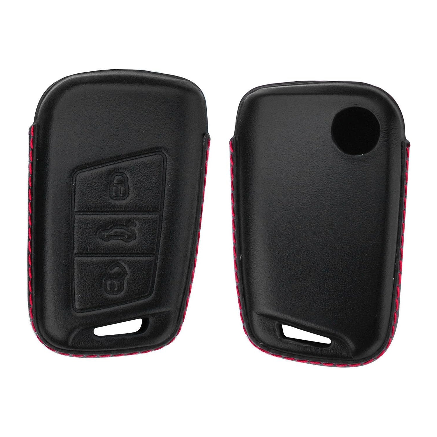Housse pour porte-clés en cuir véritable pour Volkswagen Arteon Atlas Golf Alltrack Jetta GLI Pat Taos SEL