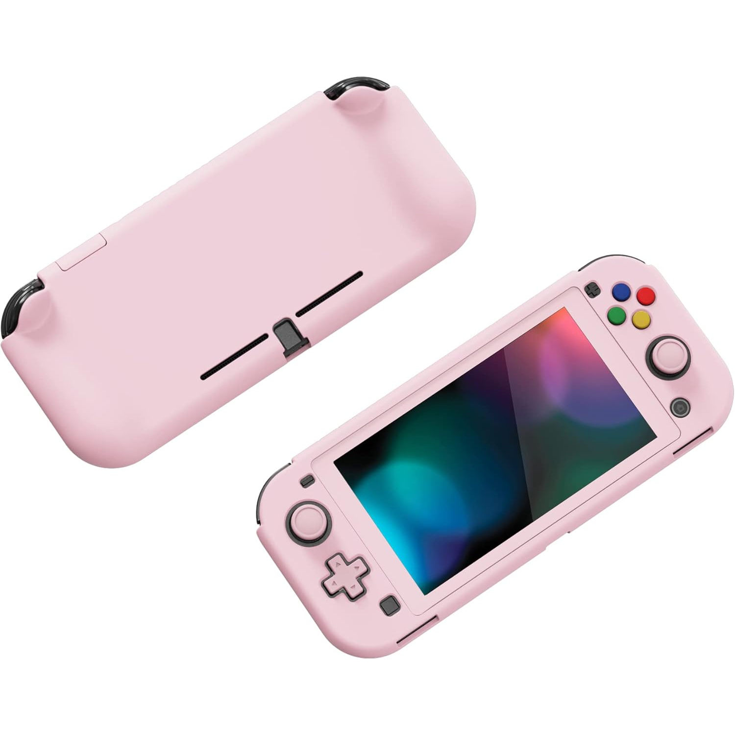 ZealProtect Protective Case for Nintendo Switch Lite w/Screen Protector & Thumb Grip Caps & Button Caps -