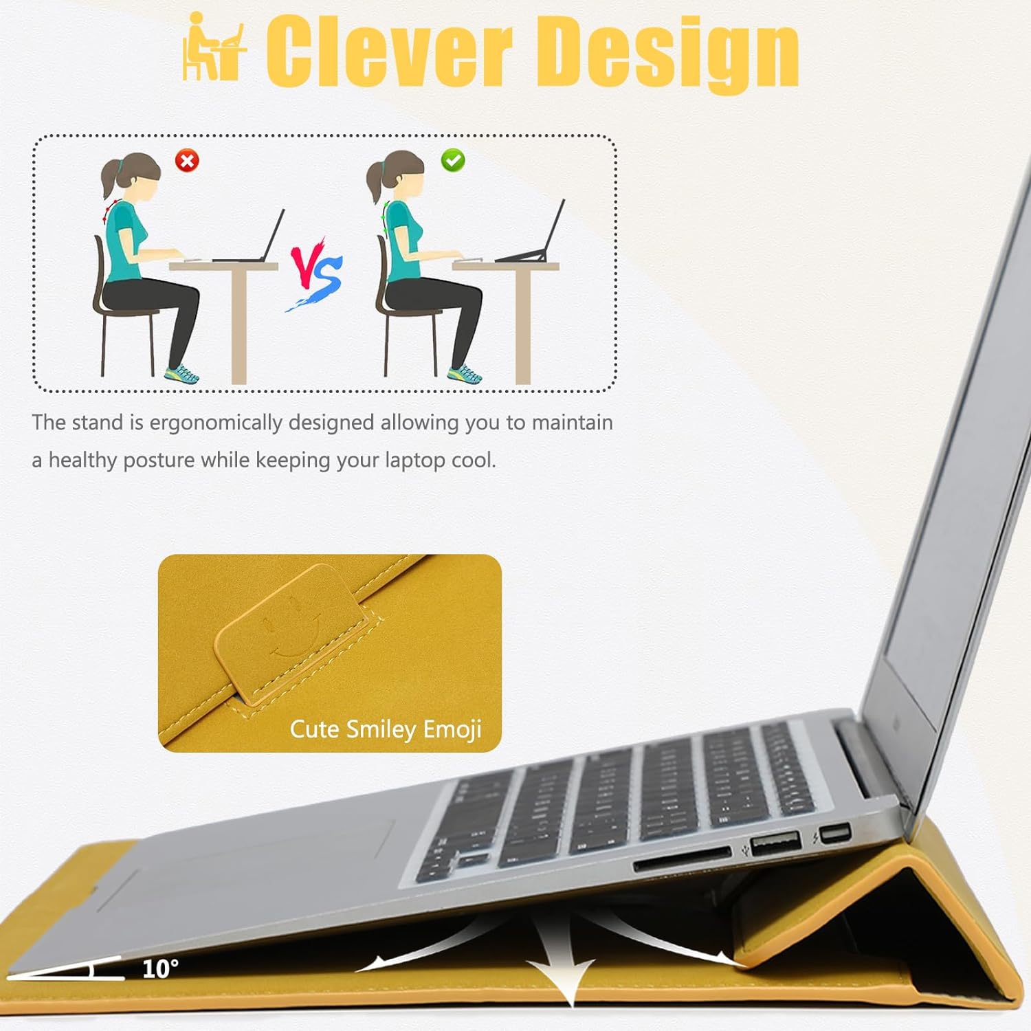 13.3-14 Inch Laptop Sleeve Cover with Case Stand Feature for MacBook Pro 14 M3/M2/M1 Pro/Max A2992 A2918 A2779