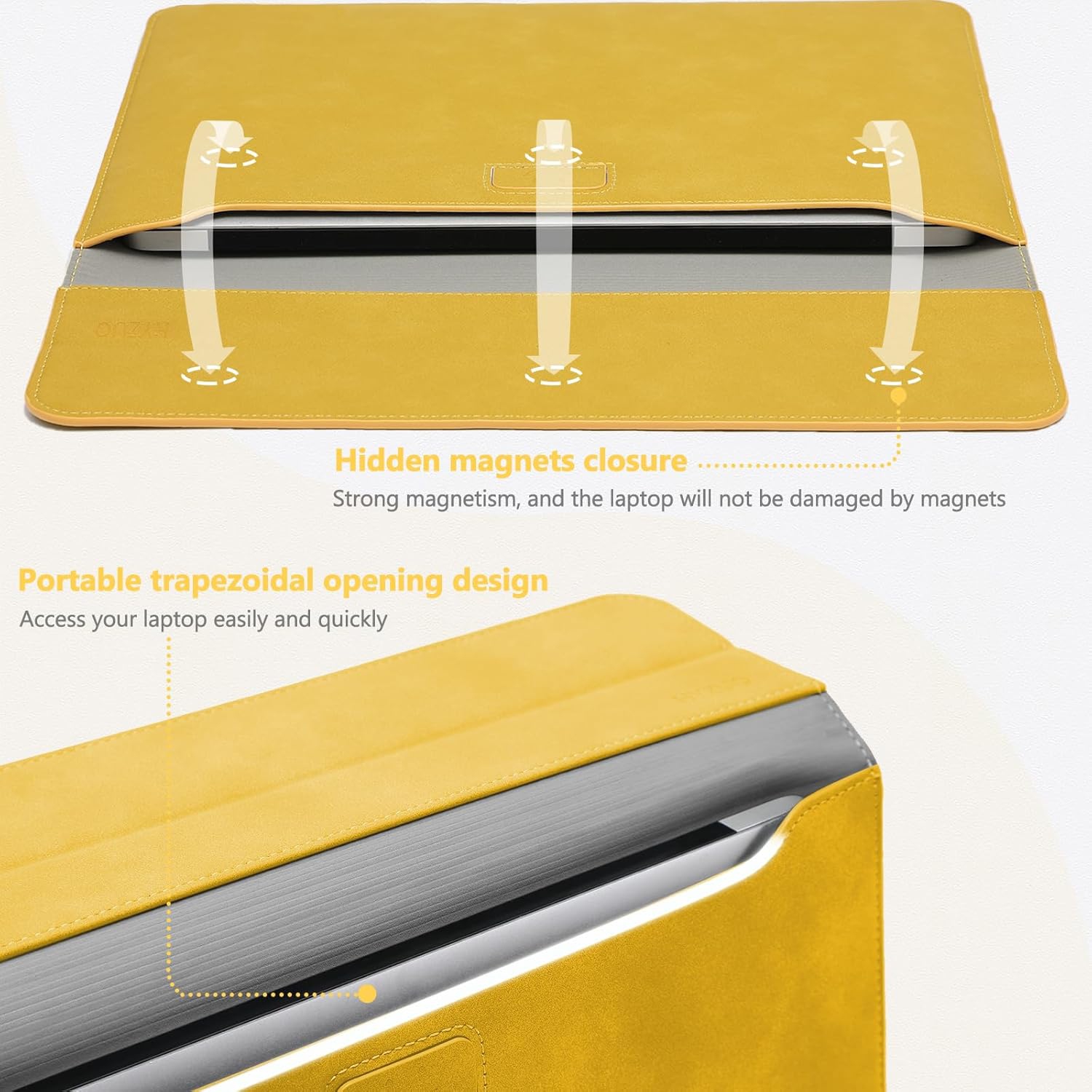 13.3-14 Inch Laptop Sleeve Cover with Case Stand Feature for MacBook Pro 14 M3/M2/M1 Pro/Max A2992 A2918 A2779