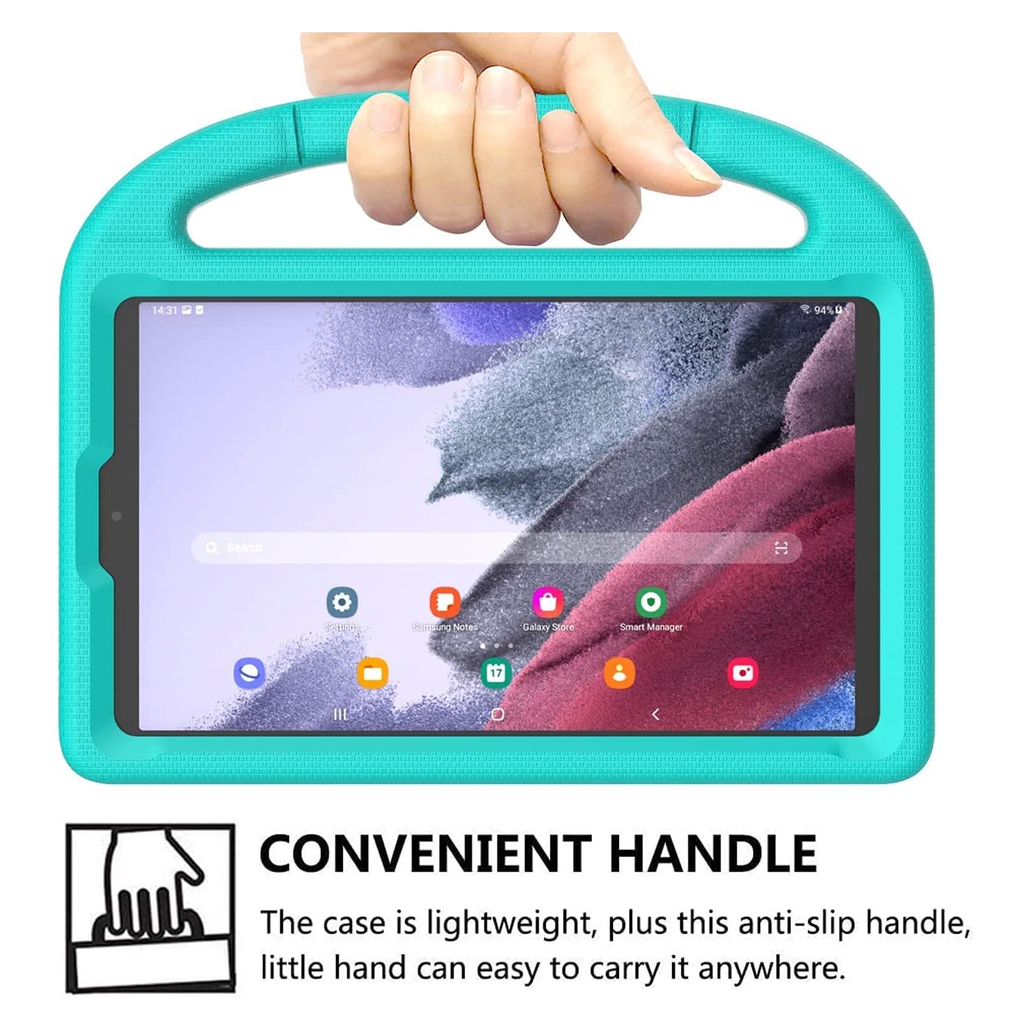 Étui pour enfants pour Galaxy Tab A7 Lite de 8,7&nbsp;po 2021 de Samsung, léger et antichoc, à l'épreuve des enfants