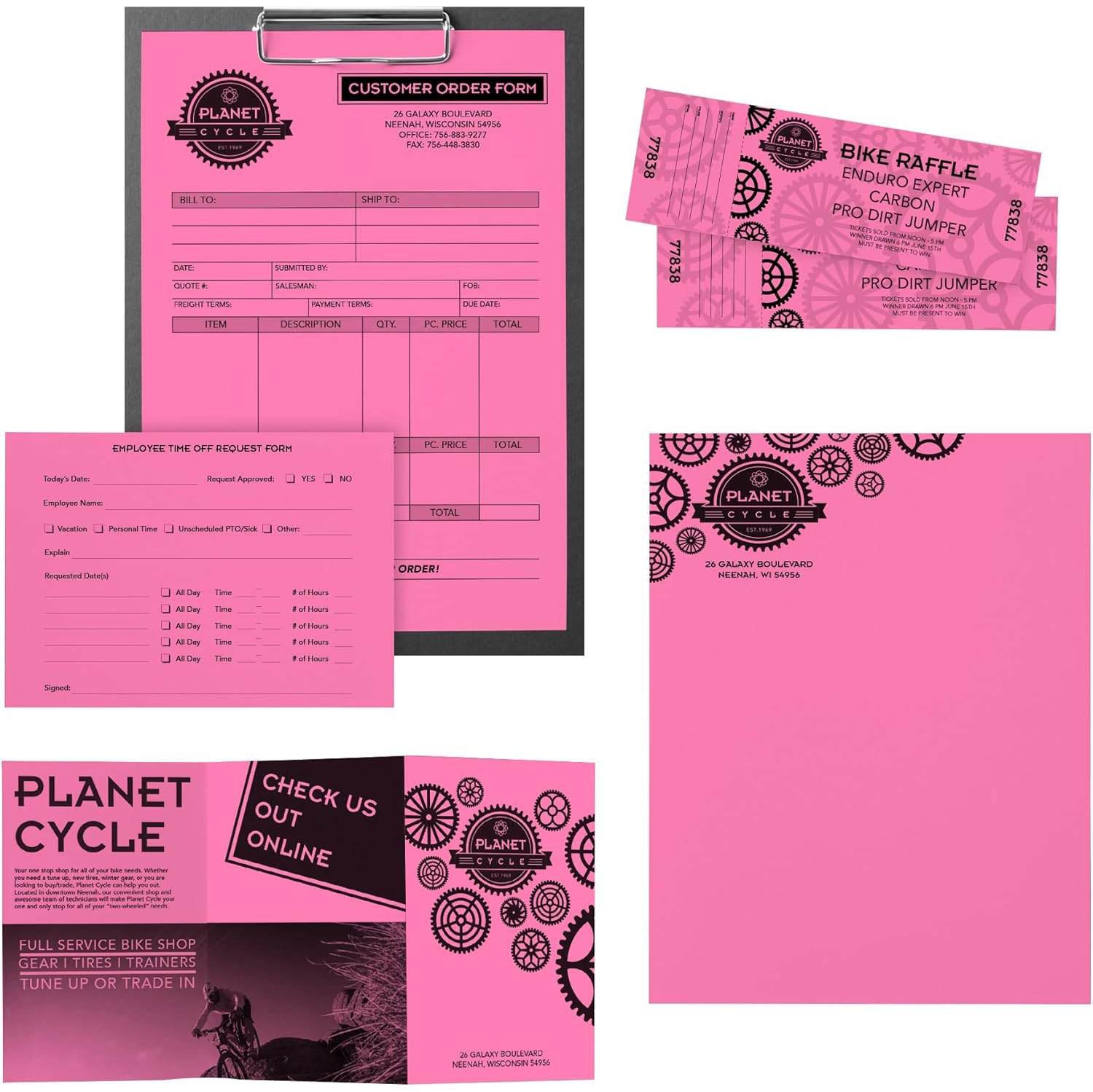 Papier couleur de qualité supérieure d'Astrobrights, 24 lb, 8,5 x 11 po, 500 feuilles, rose pulsar