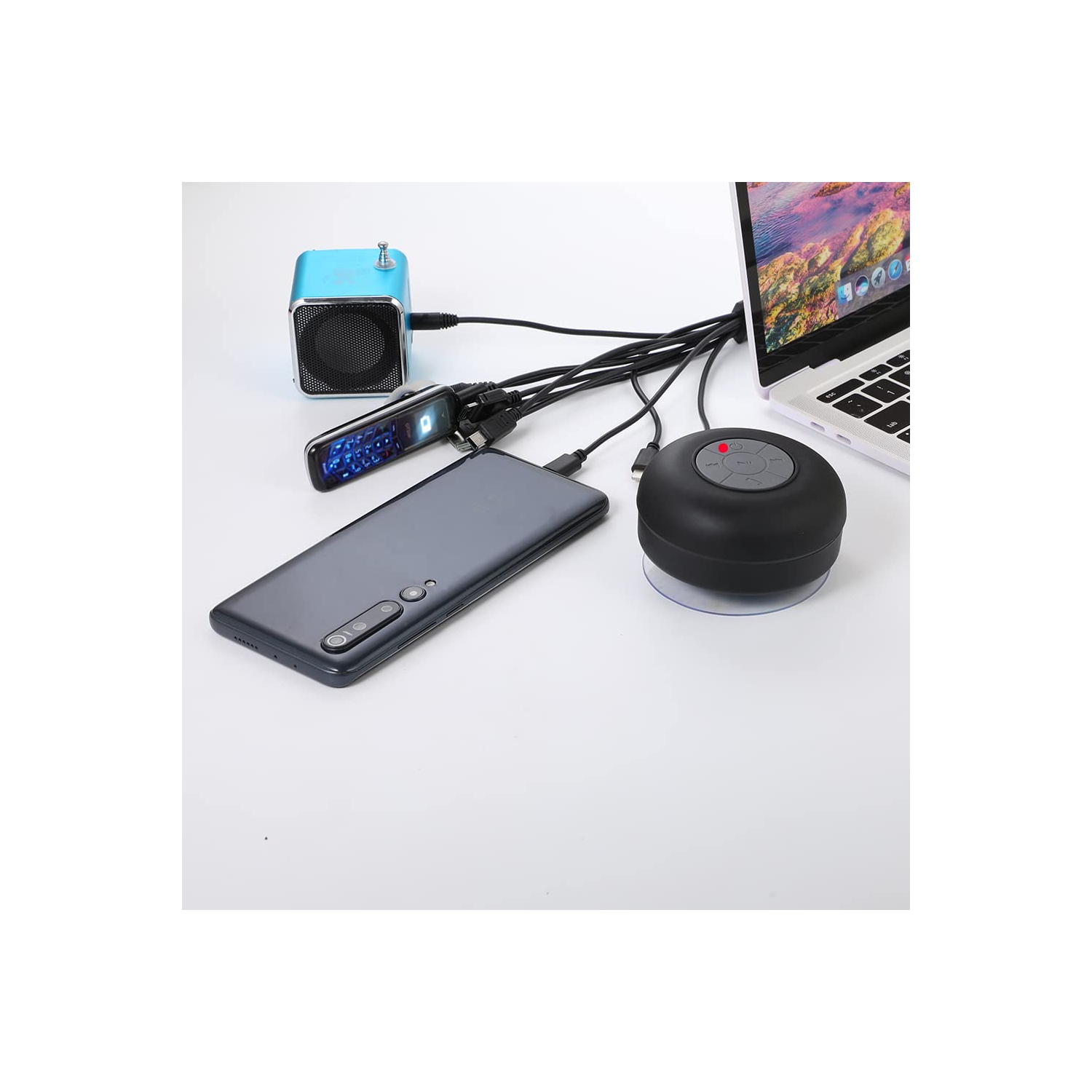 10 in 1 Universal Multifunction Cable Fit USB Charger Cell Mobile Phone Mp4 Zaf Black