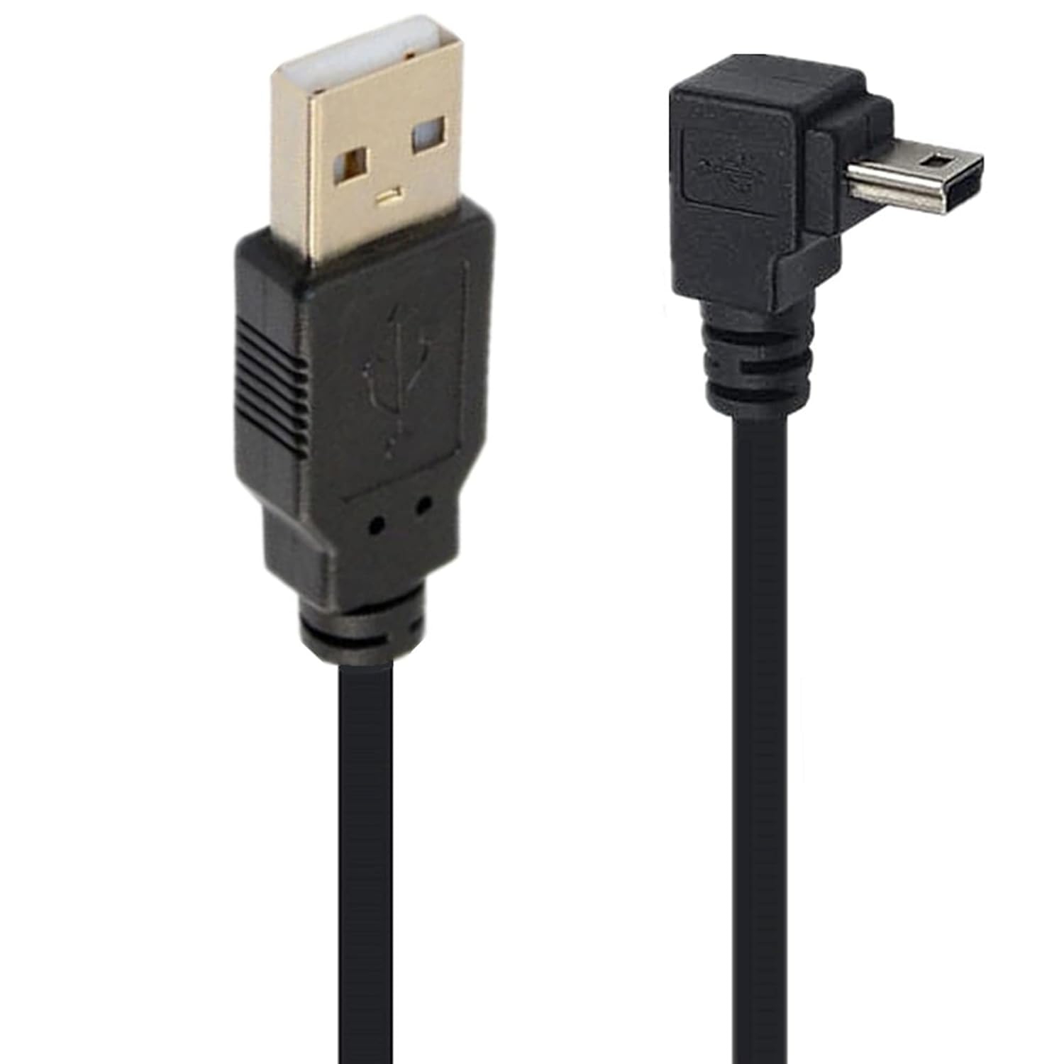 90 Degree Mini USB Cable Angle Mini 5pin USB B Male to USB 2.0 Male Data Sync Charging Extension Cable