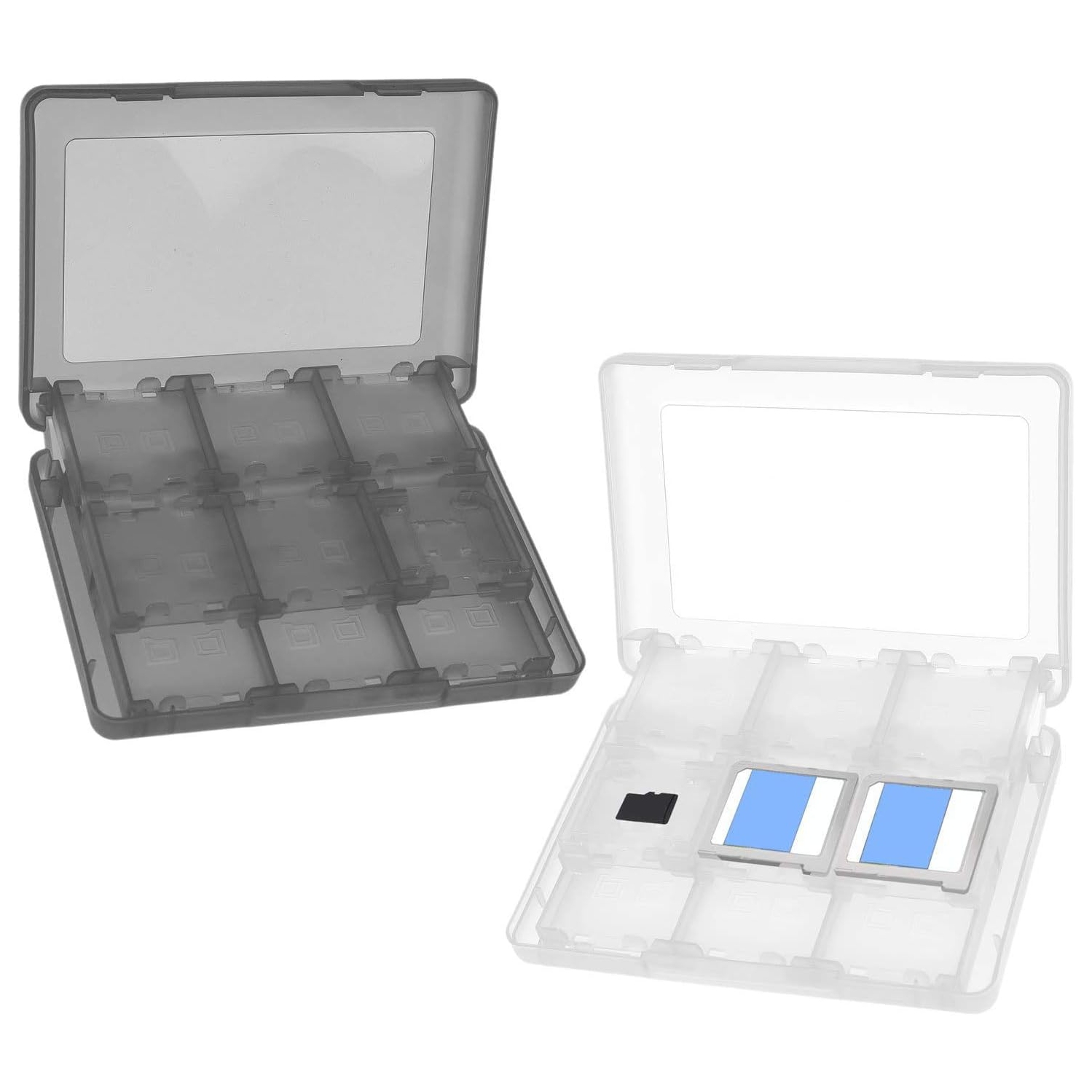 2X Game Case Replacement for Nintendo 3DS - Fits up to 44 Games, 4 SD s, 4 ro SD/TF s and 4 Stylus