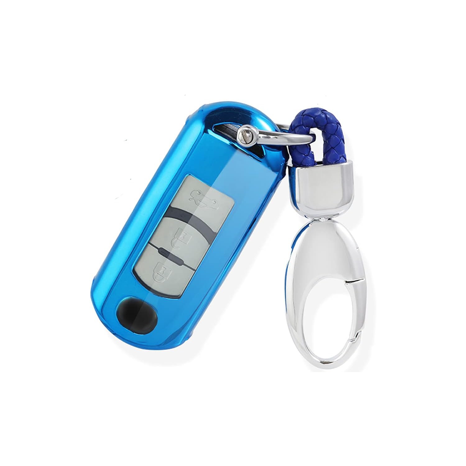 MAZDA Key Fob Cover with Keychain, Fit for 2/3/5/6/8 CX3 CX5 CX7 CX9 MX5