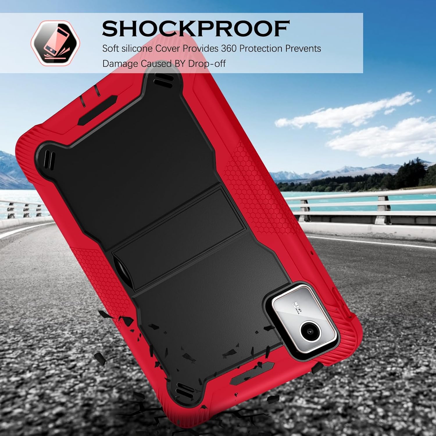 for Lenovo Tab M11 Case with Kickstand 3 in 1 Hybrid PC Rubber Heavy Duty Shockproof Full Body Protection Tablet