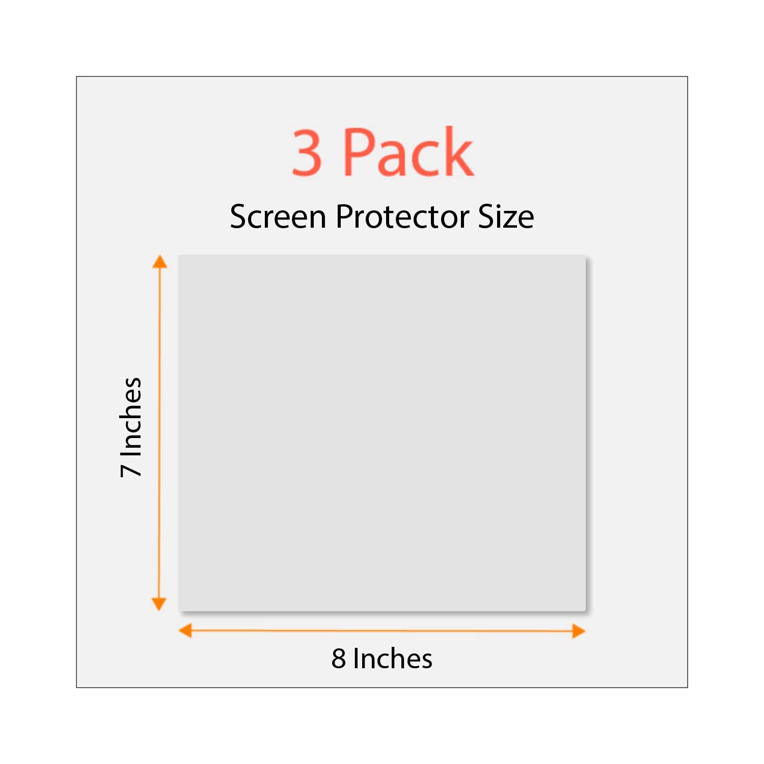 Universal Trimmable Screen Protector for all Land Rover Navigation, Anti-glare and Anti Finger Print, 8 x 7