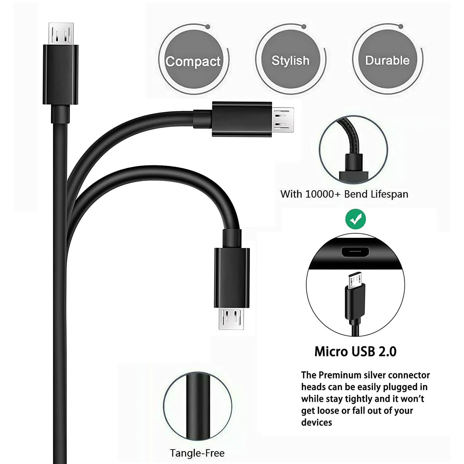 USB Charger Charging Cable Cord Wire Compatible for Logitech MX Master 2S/ MX Anywhere 2/MK875/MX Ergo/MX Ergo