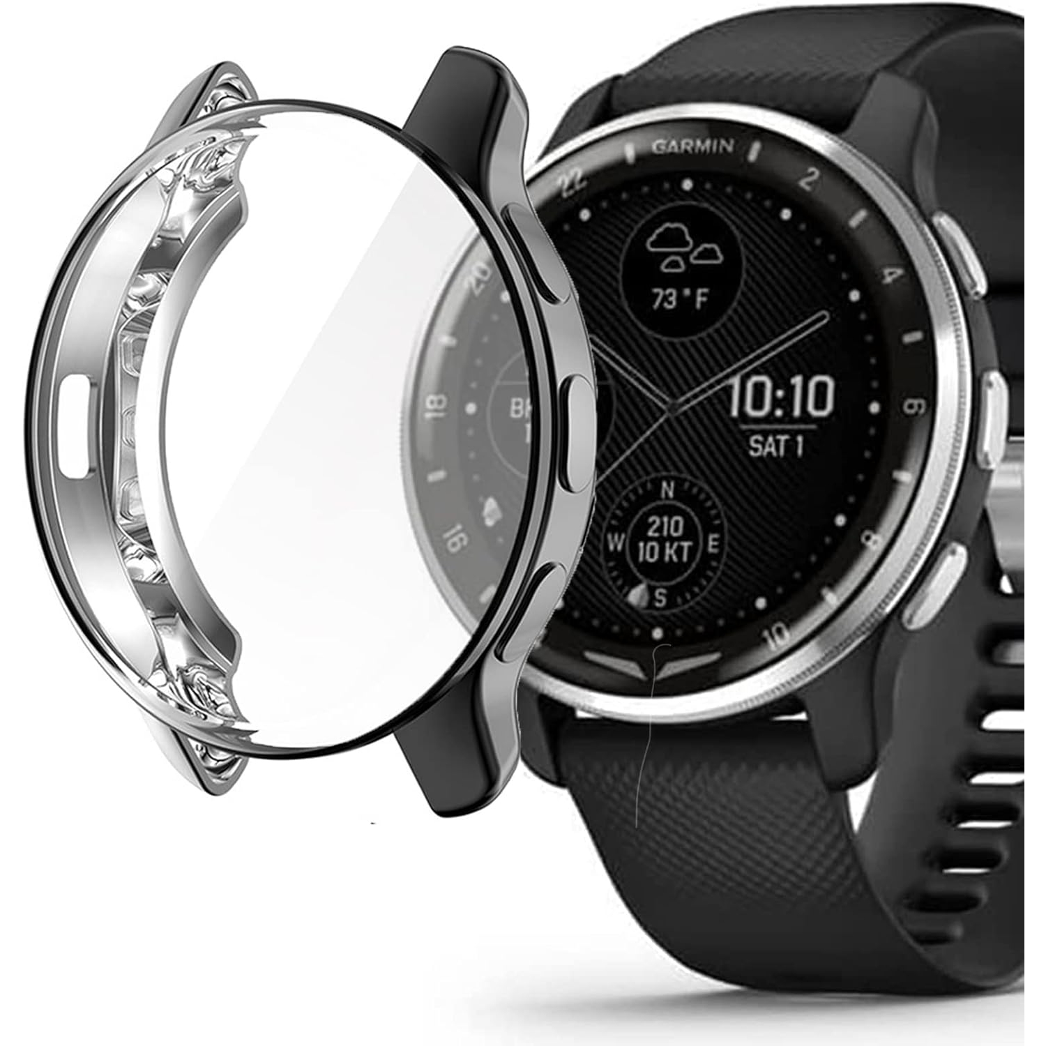 Compatible for Garmin D2 Air Case, All-Around Protective TPU Cover Screen Protector Case Cover