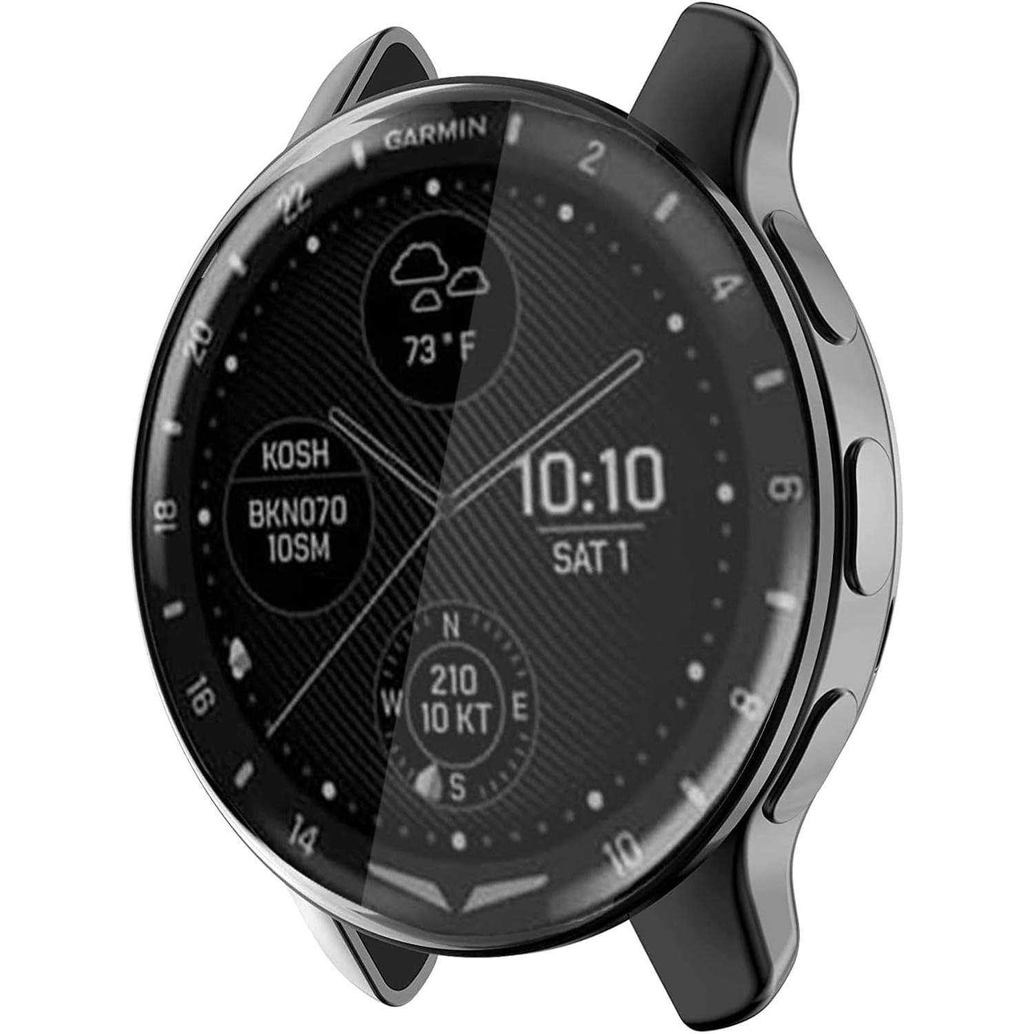 Compatible for Garmin D2 Air Case, All-Around Protective TPU Cover Screen Protector Case Cover