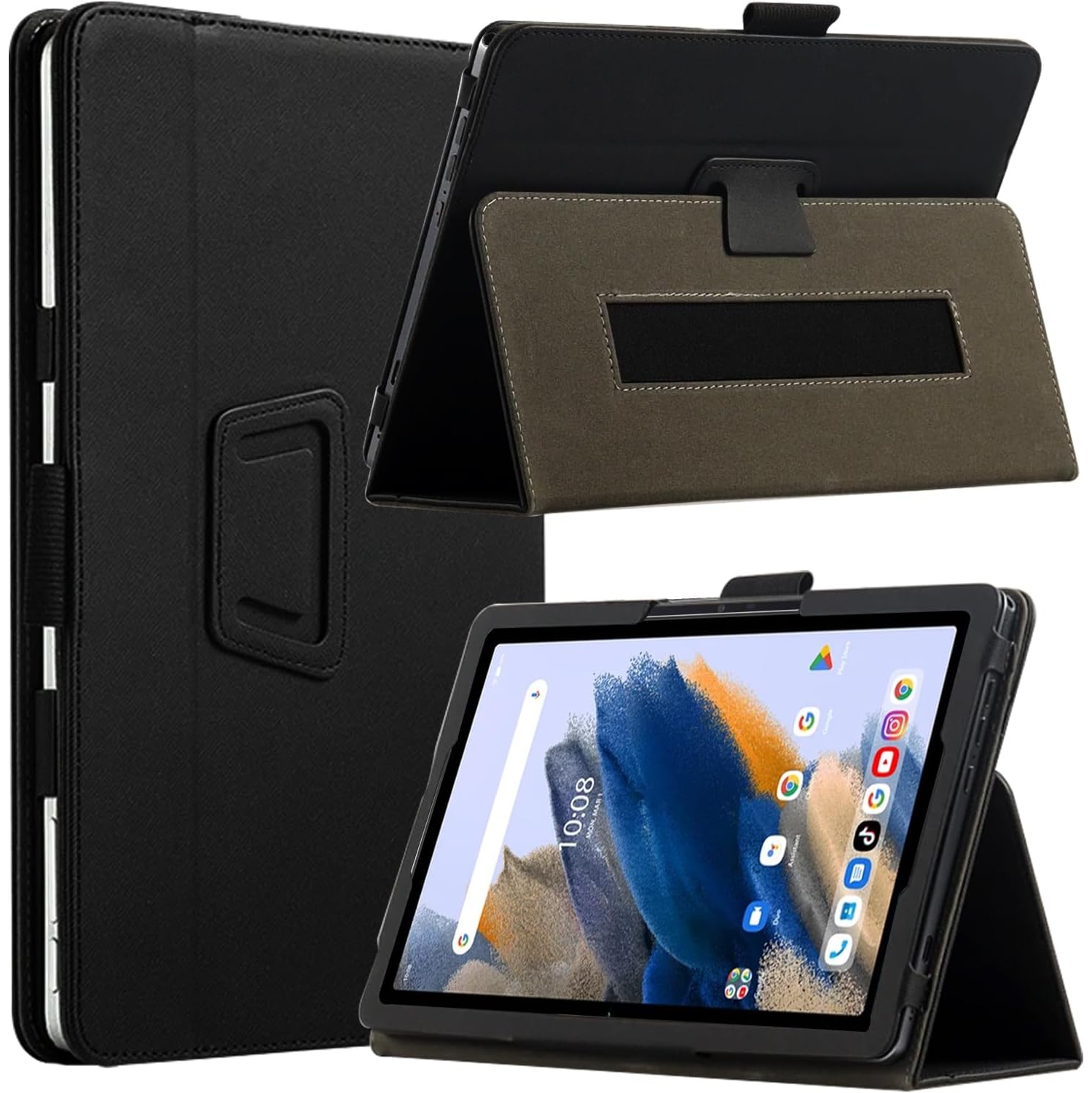 Tablet Case for UMIDIGI A15 Tab, Full Coverage Adjustable Folding Stand Protective Cover Auto Sleep/Wake Folio