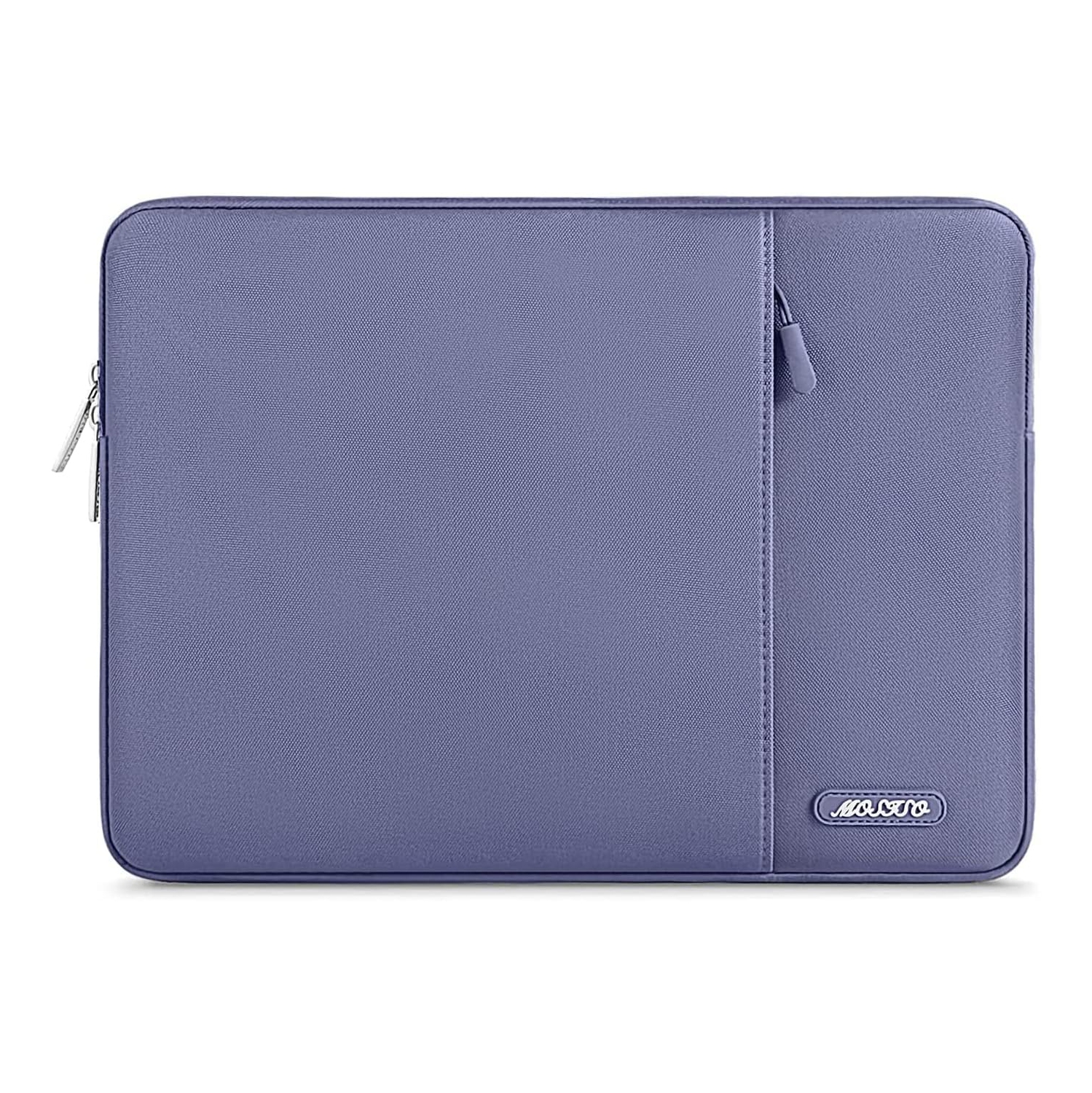 Housse pour ordinateur portatif compatible avec 13&nbsp;po pour ordinateur portatif, étui vertical en polyester avec pochette, gris lavande