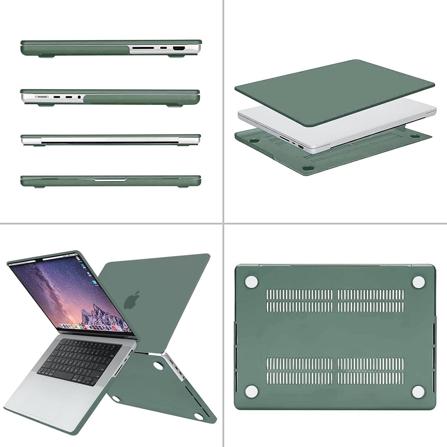 Compatible with MacBook Pro 16 inch Case 2024 2023 2022 2021 Release M3 A2991 M2 A2780 M1 A2485 Pro Max,