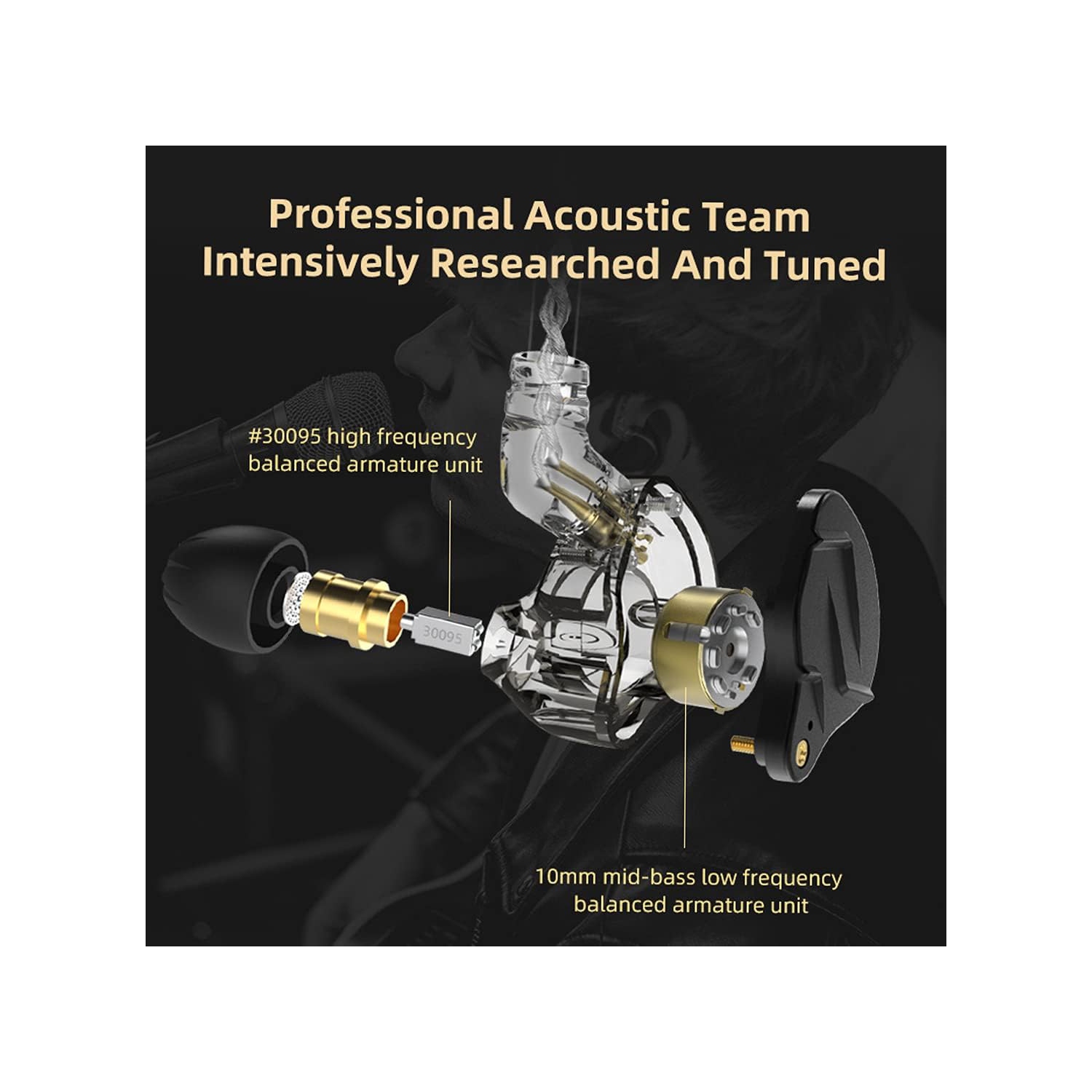 KZ ZSN Pro X in Ear Monitor Earphone 1BA 1DD Wired Earphone HiFi Sport Gaming Earbuds Headphones Compatibility