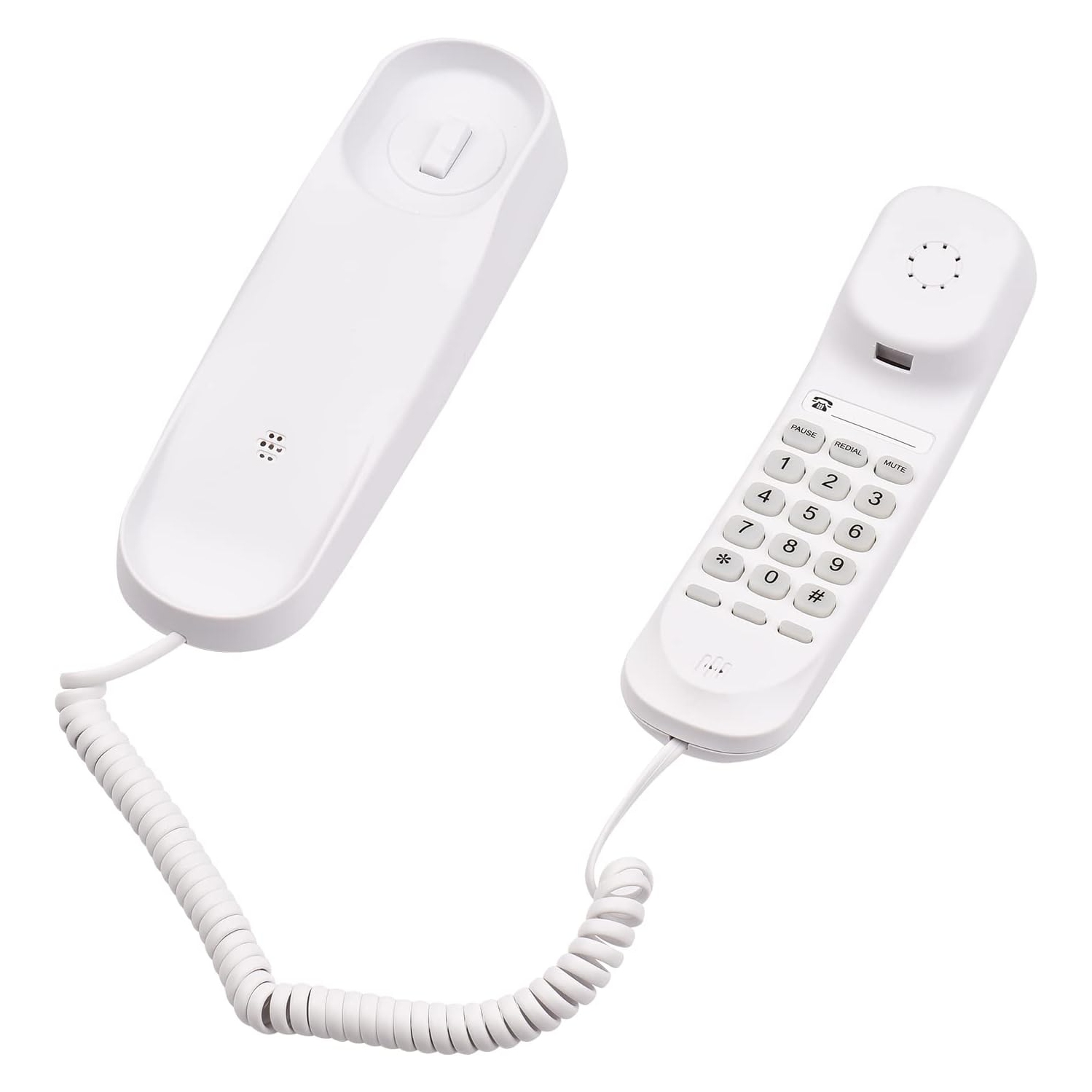 Téléphone avec fil, téléphone fixe pour la maison avec cordon, aucun cordon d'alimentation c.a./y requis Téléphone mural