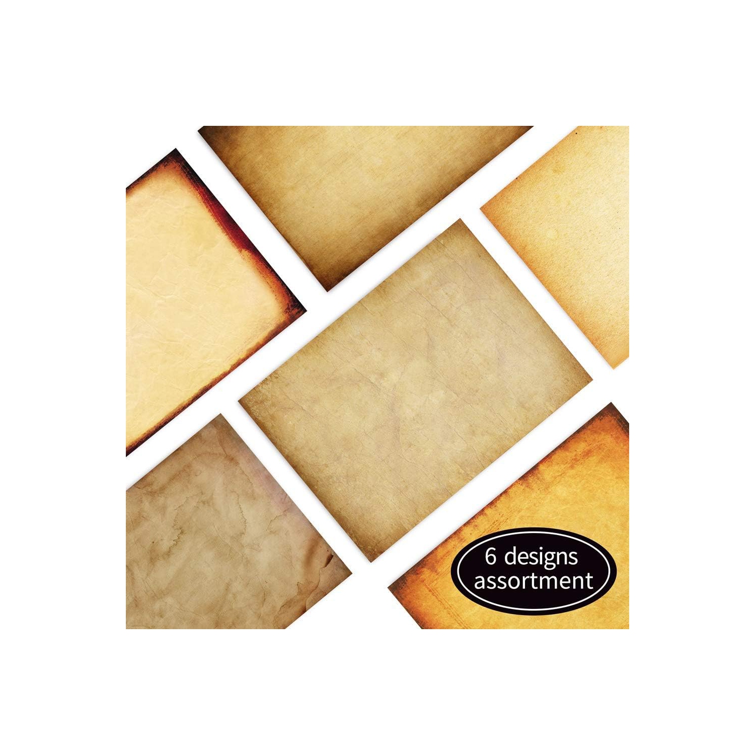 Antique Stationary Paper and Envelopes Set – Vintage Parchment Paper Old Fashioned Letter Stationery for Printing,