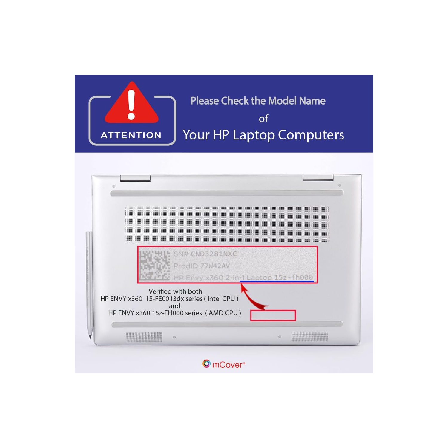 Case Compatible with15.6 HP Envy x360 15-FE0000 / 15-FH0000 (AMD CPU) Series Laptop (NOT Fitting Any