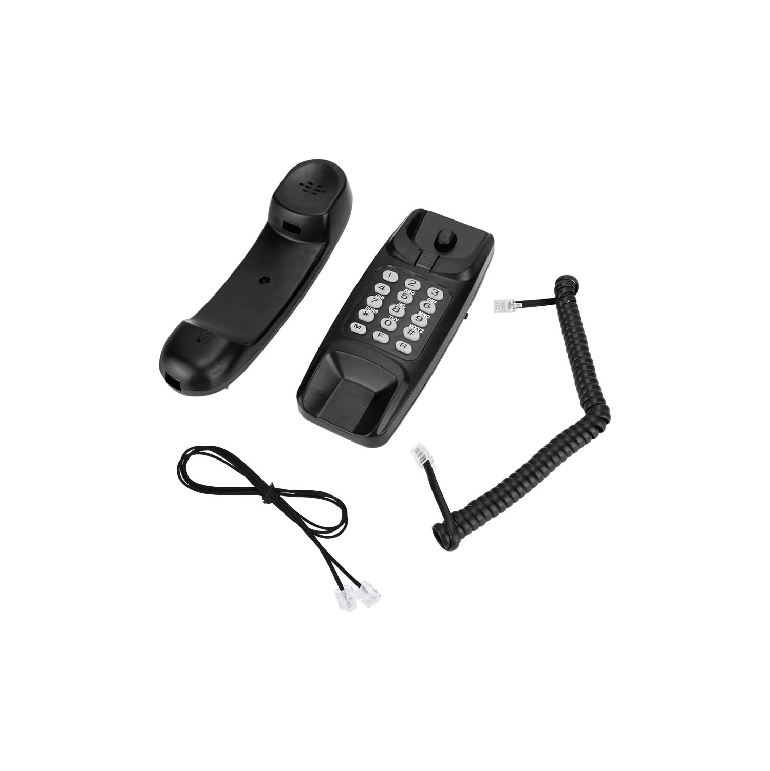 Montage mural, sans afficheur Téléphone filaire Téléphone professionnel compact Téléphone résidentiel pour la famille hôtelière