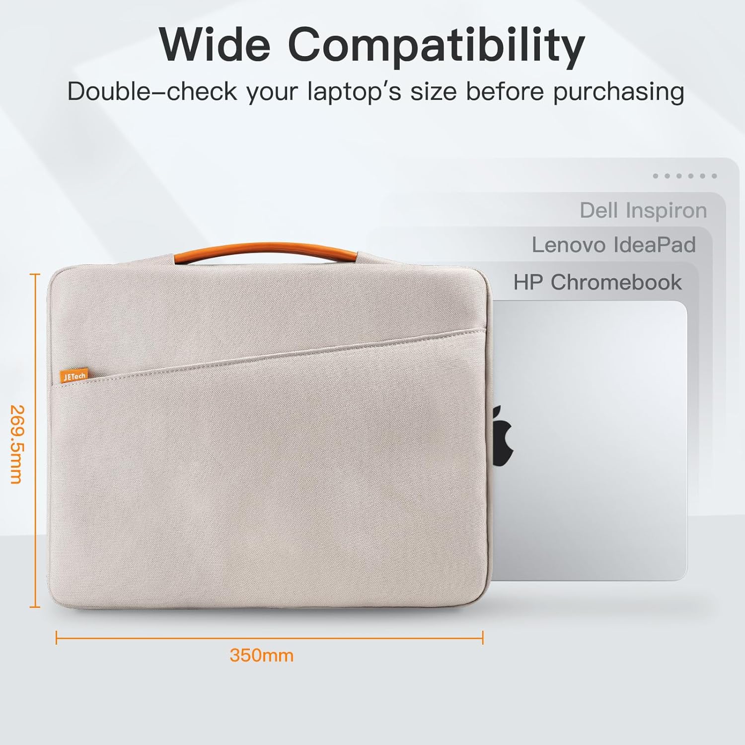 Laptop Sleeve for 14-Inch MacBook Pro M3 / M2 / M1 A2779 A2442, Waterproof Bag Case with Portable Handle