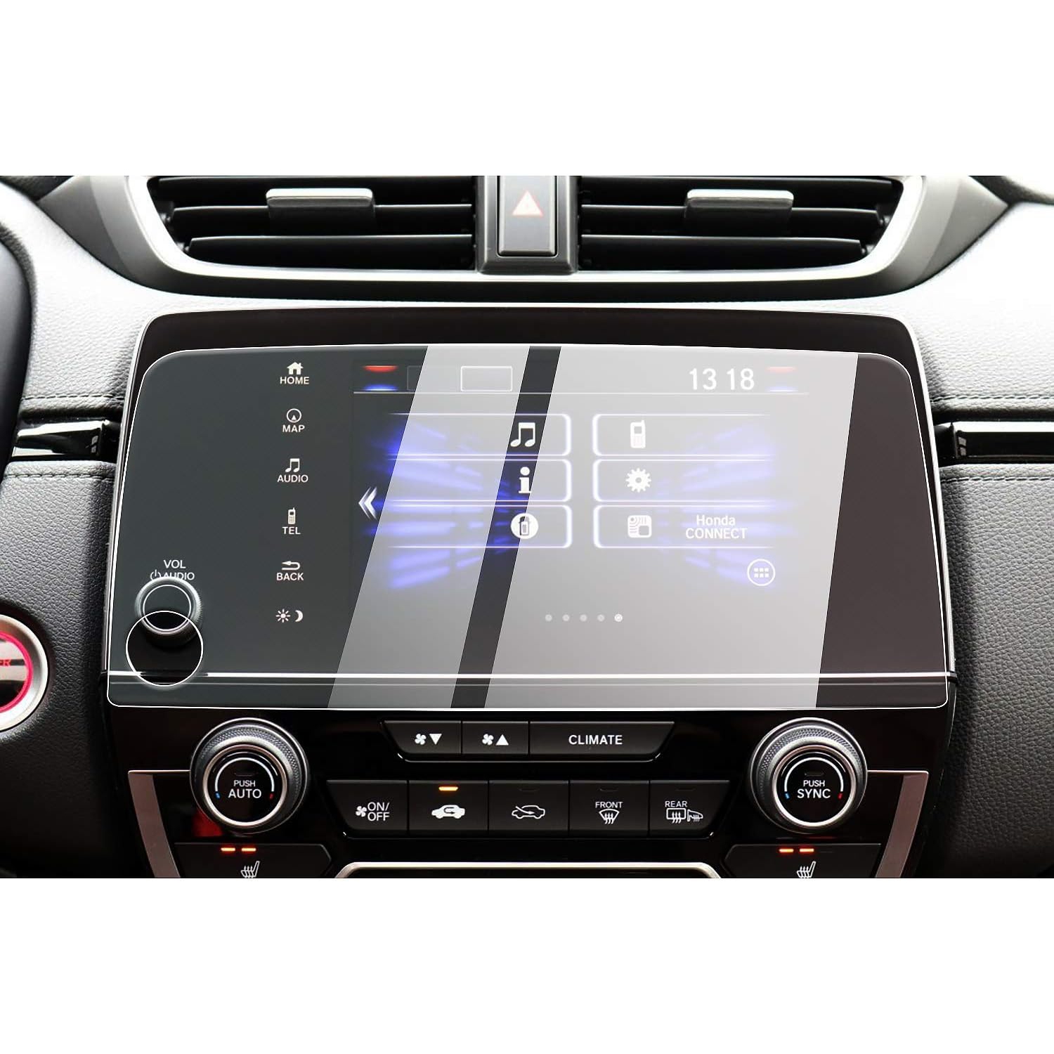 (Upgraded) Car Navigation Touchscreen Protector for 2018 2019 CRV EX EX-L Touring 7 Inch, Tempered Gl Center
