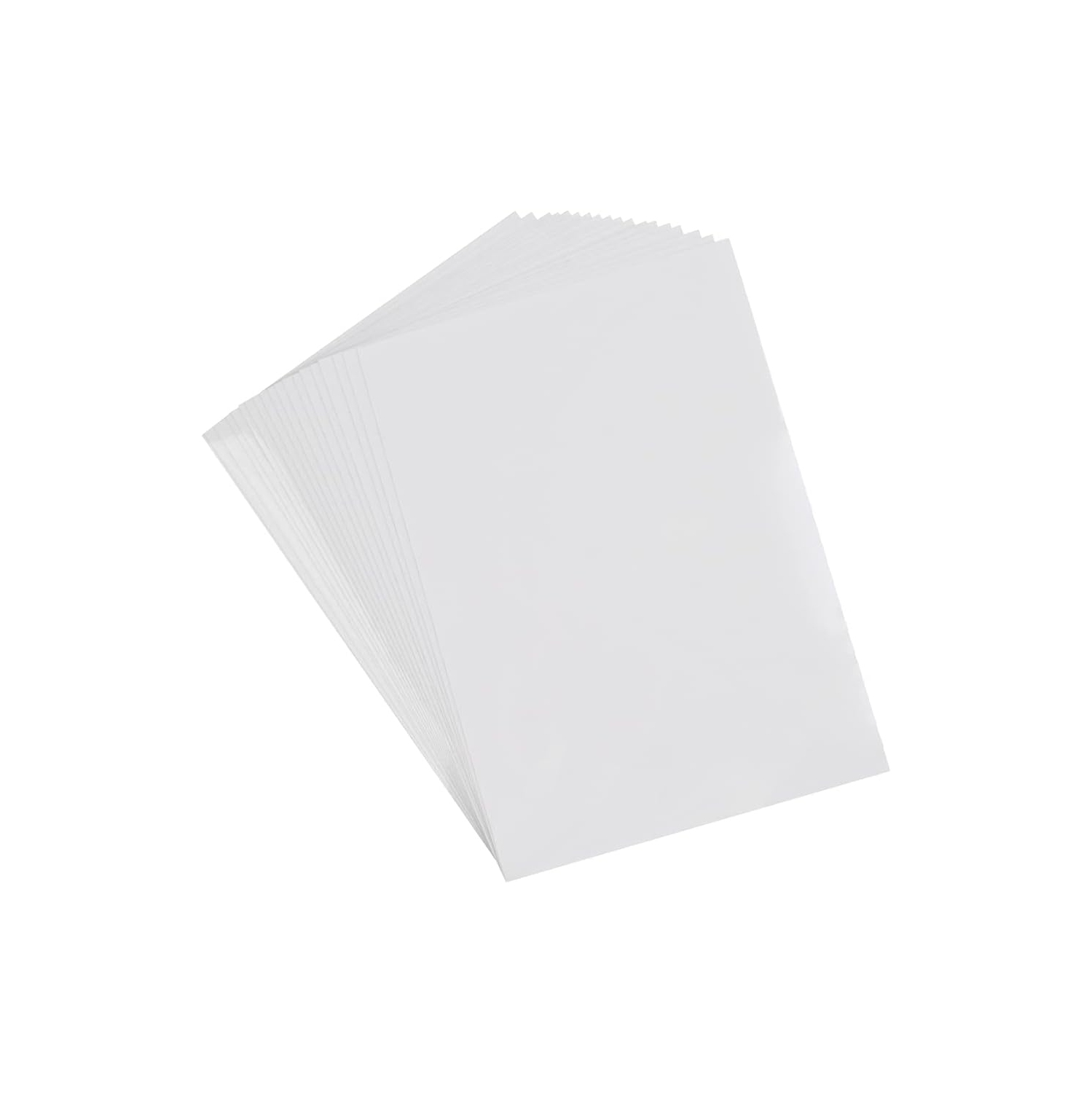 20 feuilles de papier autocollant en vinyle imprimable à jet d'encre, étiquettes transparentes Papier autocollant en vinyle étanche