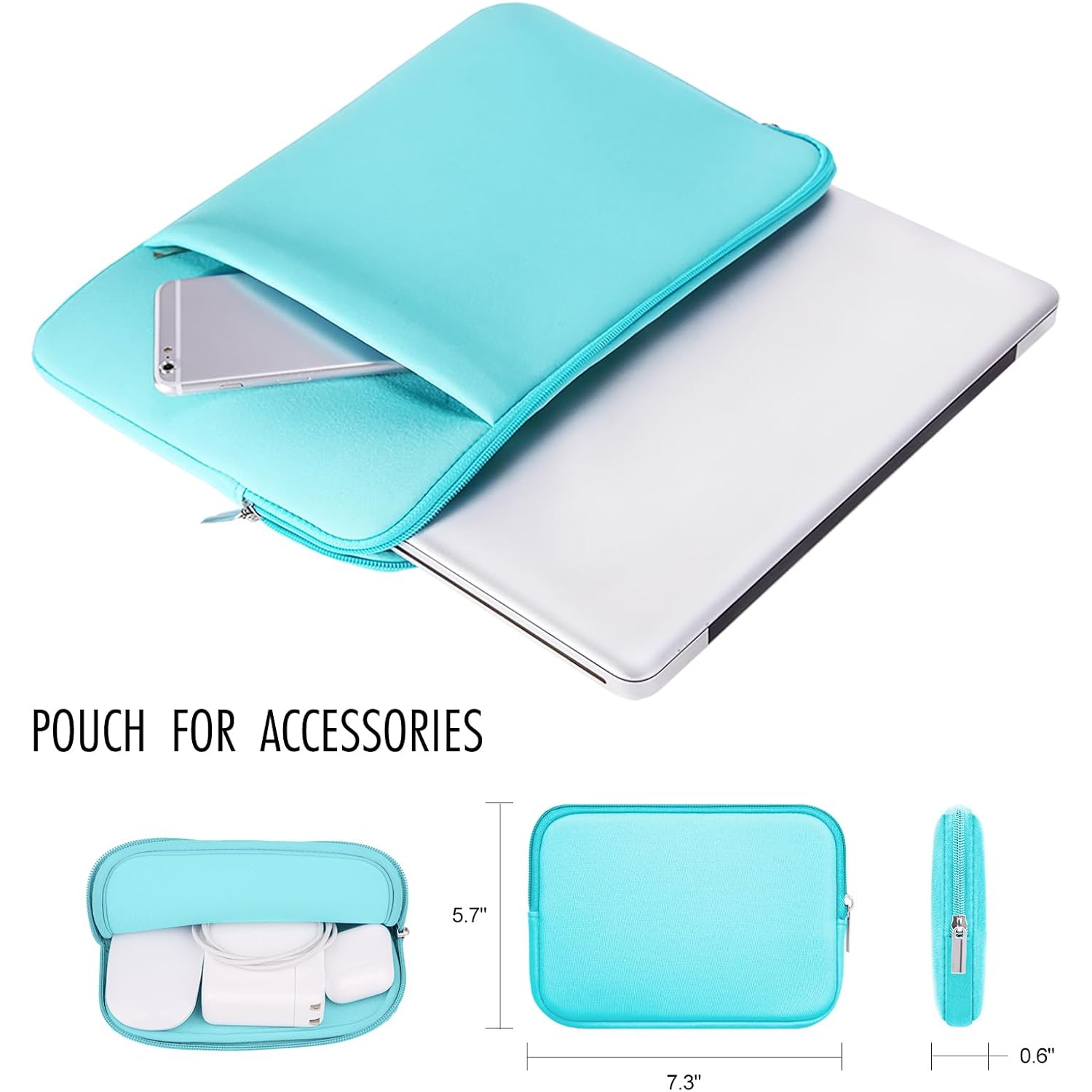 RAINYEAR Laptop Sleeve Case Compatible with 13.3 Inch Notebook Computer Chromebook 2021 2022 New 14" MacBook Pro M1