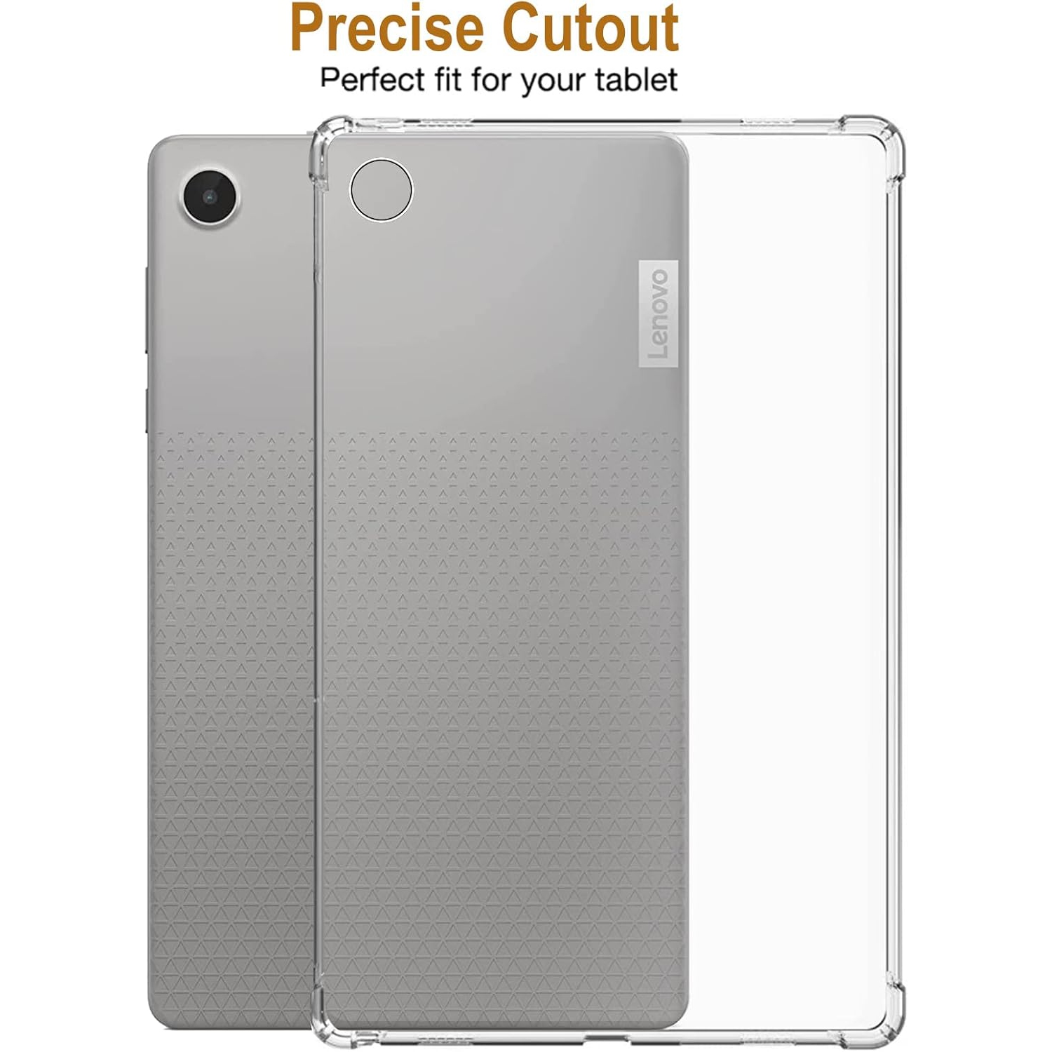 Tablet Case Compatible with Lenovo Tab M8 Gen 4 2023 8.0inch, Flexible TPU Ultra Slim Reinforced Corners Clear