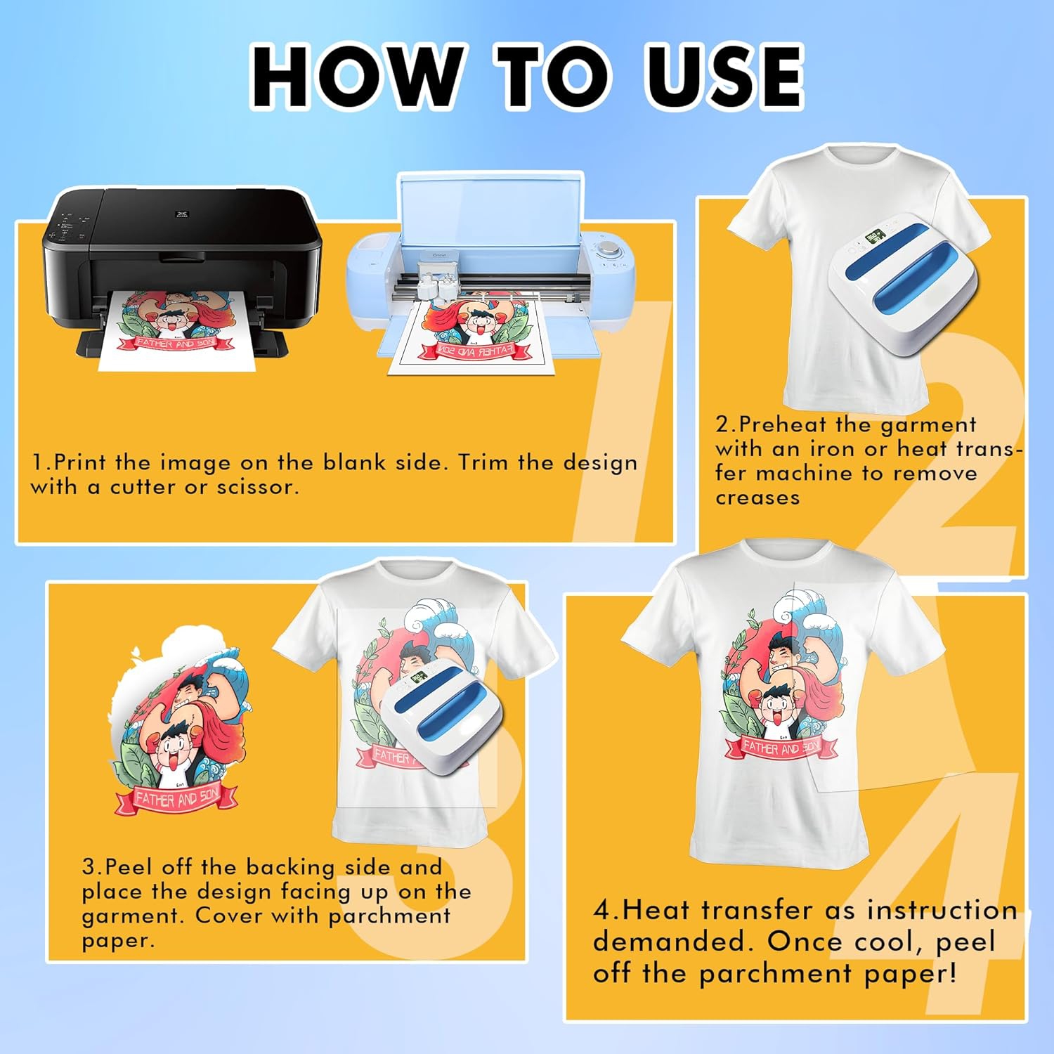 Printable Iron On Transfer Paper Htvront Manual Heat Press HTVRONT