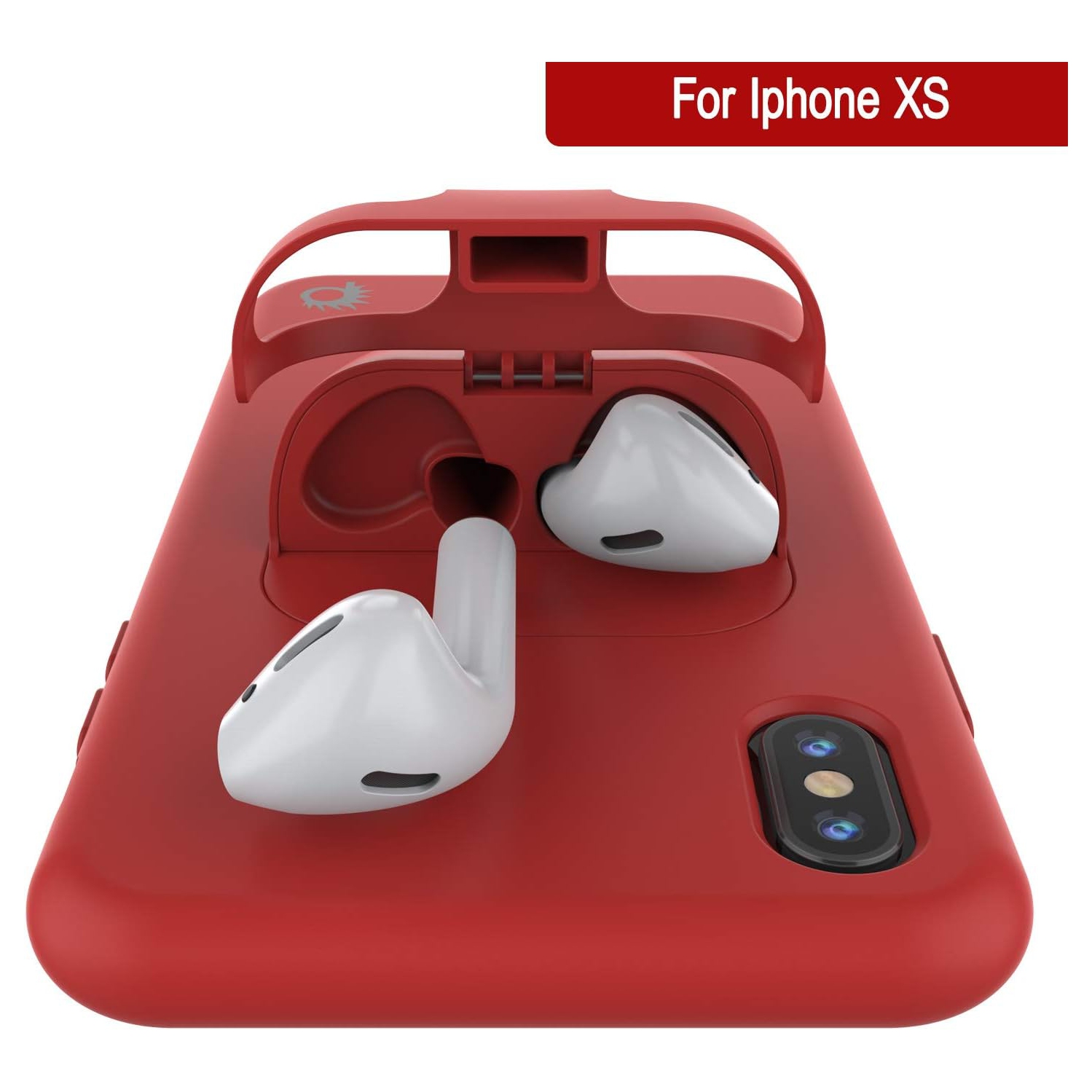 iPhone Xs Airpods Case Holder | Slim & Durable 2 in 1 Cover Designed for iPhone Xs (5.8")