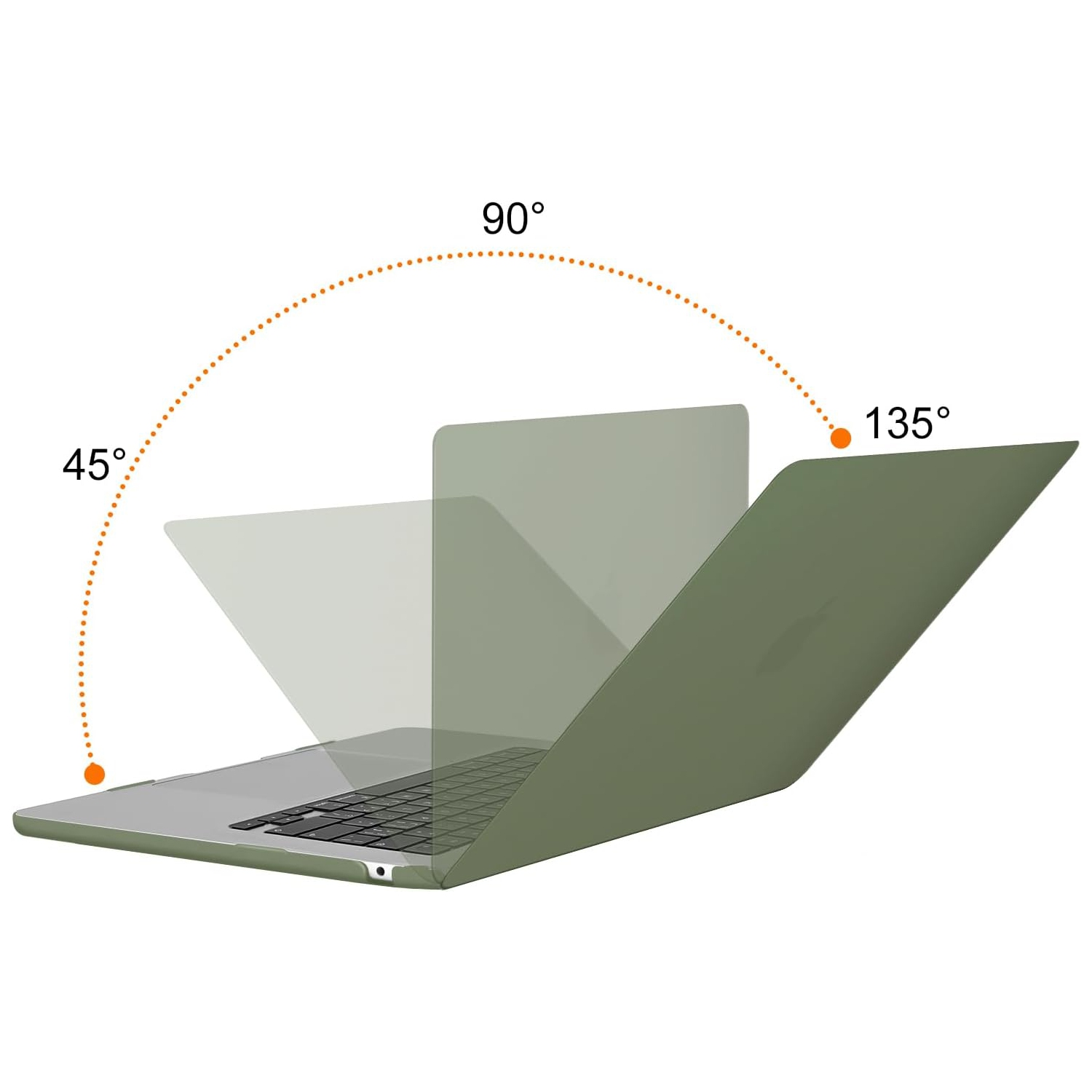 Compatible with MacBook Air 15 inch Case 2023 2024 Release M3 A3114 M2 A2941 Liquid Retina Display Touch ID,