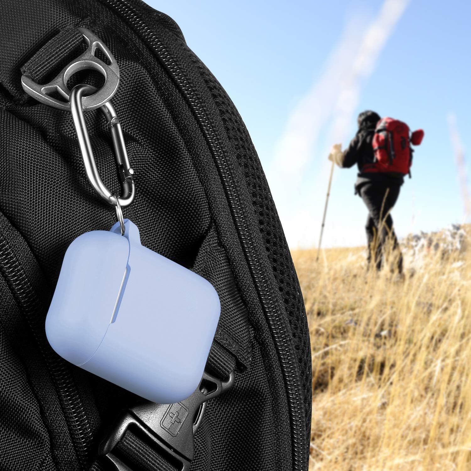 for AirPod 2nd Generation Case Cover, Soft Silicone Protective Cover with Keychain for Women Men Compatible