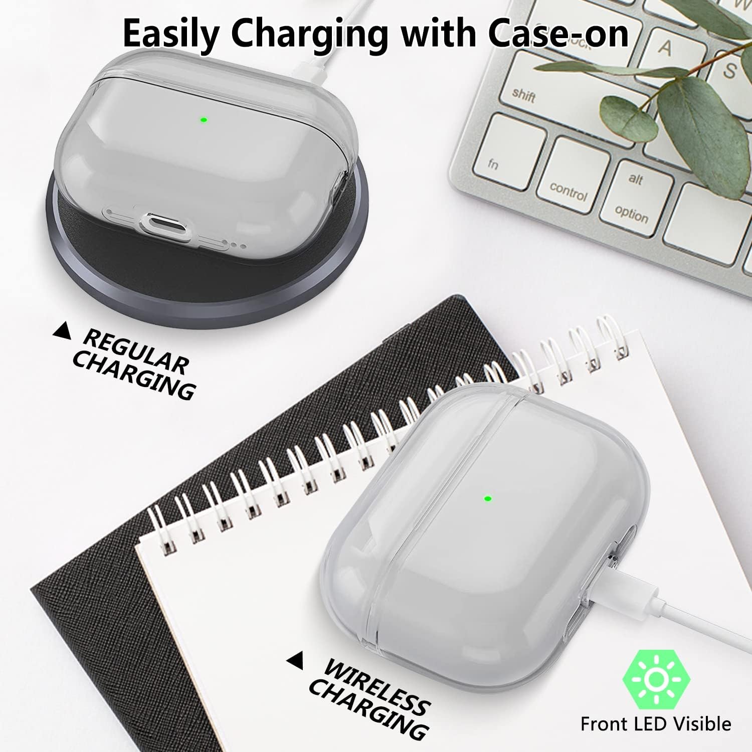 for Airpods Pro 2 Case Clear,Soft TPU Clear Case for Airpods Pro 2nd Generation Case Cover 2022,Full