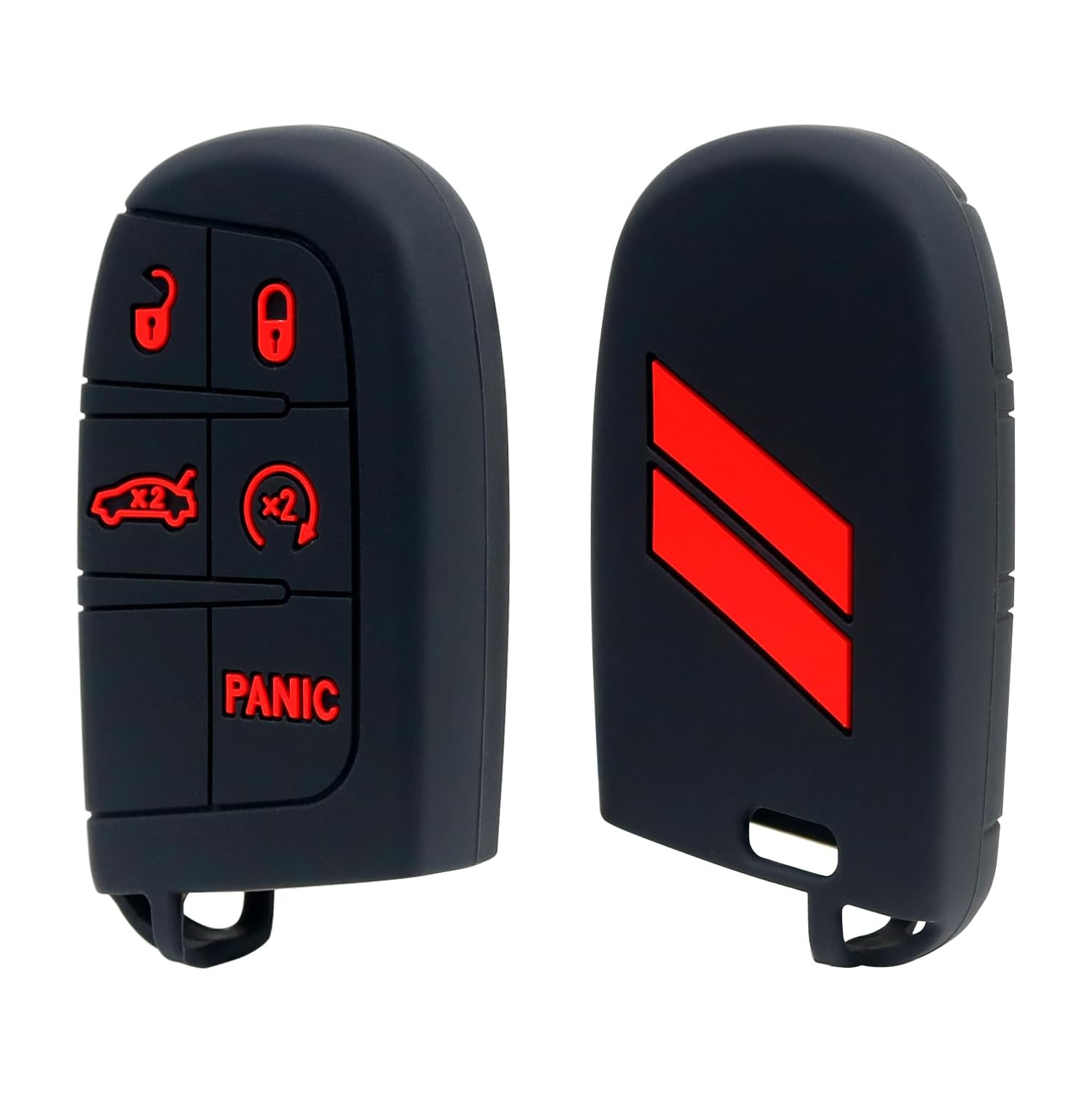 Key Fob Cover for Dodge Accessories 5 Button Key Fob Case for Dodge Charger Challenger Durango Journey