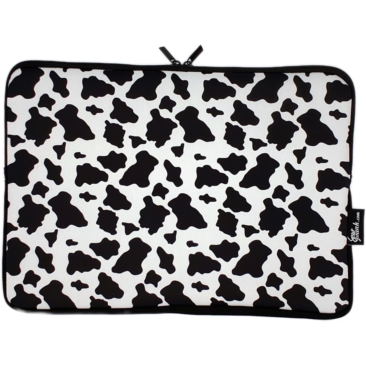 13-15 Inch Cow Print Laptop Sleeve Case/Water-Resistant Neoprene Notebook Computer Pocket Tablet Briefcase Carrying
