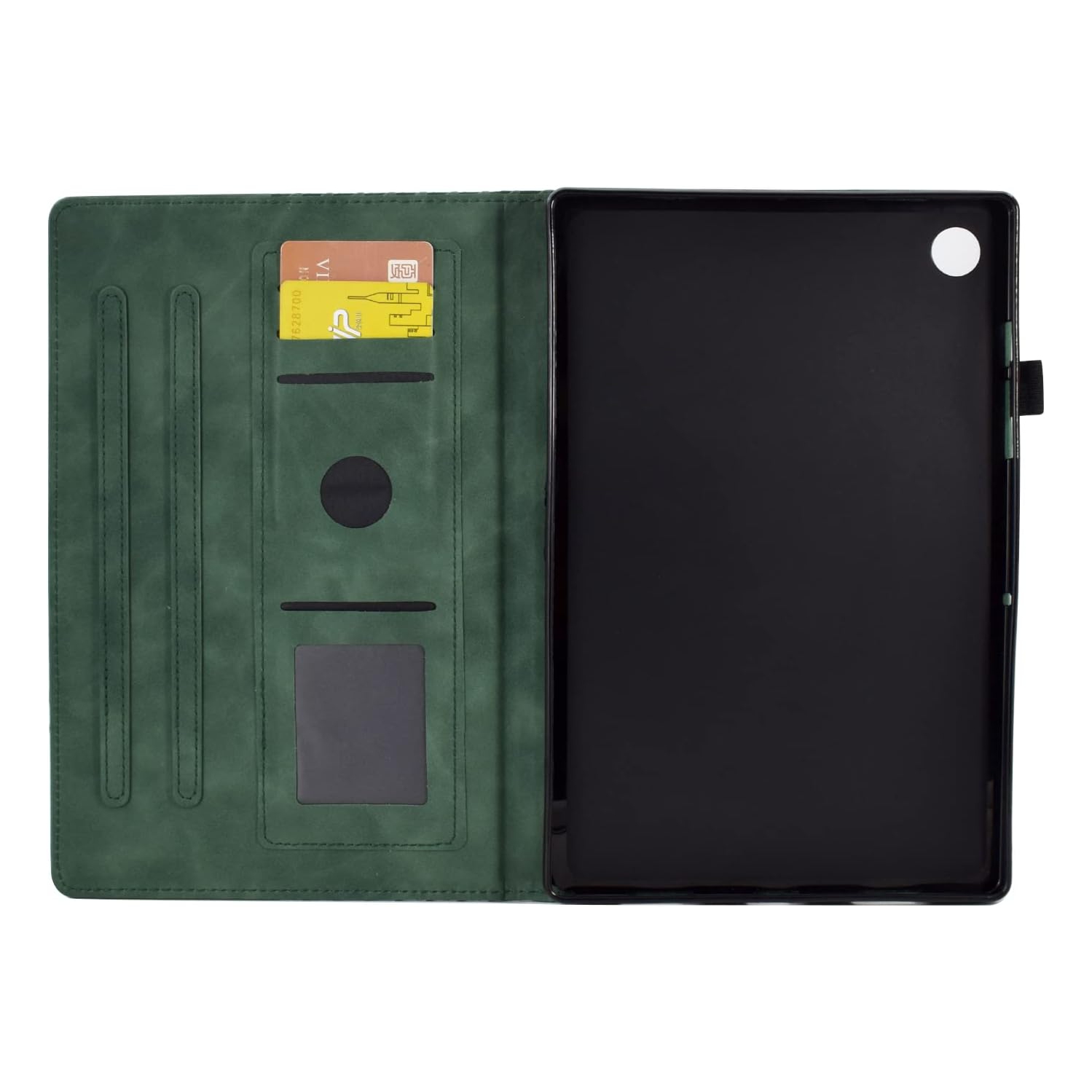 Samsung Galaxy Tab A8 10.5" 2021/2022 Case, Pu Leather Embossed Pattern Stand Folio Tablet Cover with [Pen