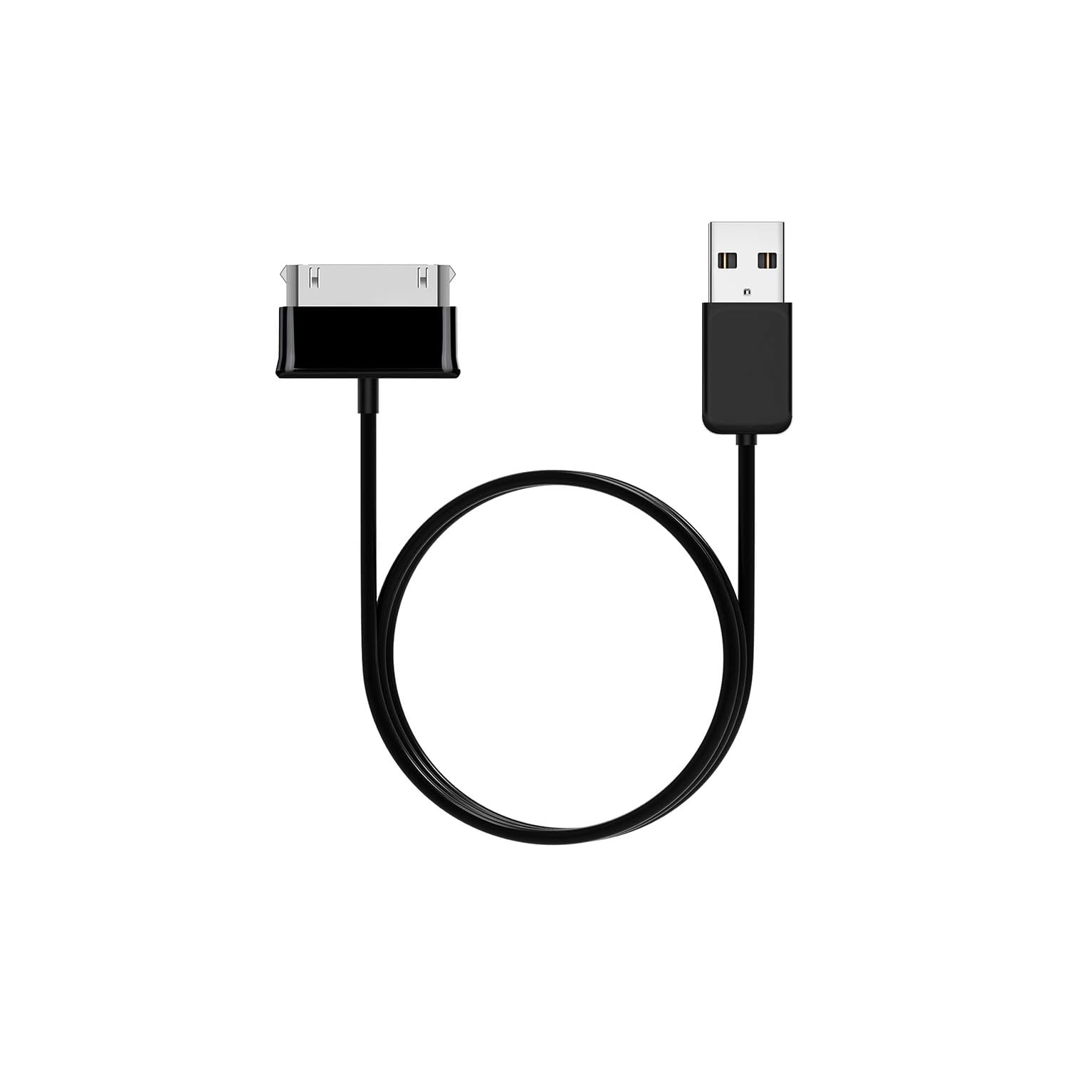 USB Cable Data Cable, 1M USB Data Cable Applicable for Samsung Galaxy Tab 2 10.1 P5100 P7500 7.0 Plus T859 Black