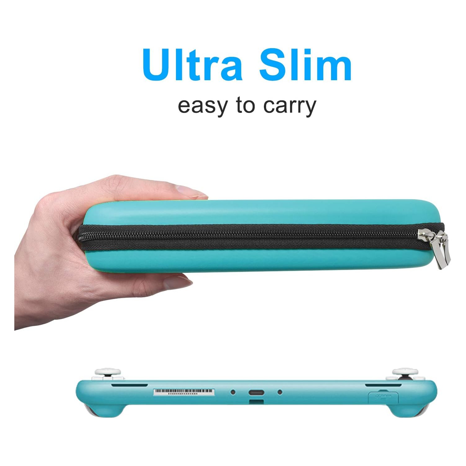 Trousse d'accessoires 4-en-1 Compatible avec la Nintendo Switch Lite, sac de voyage, étui de transport, étui de protection et