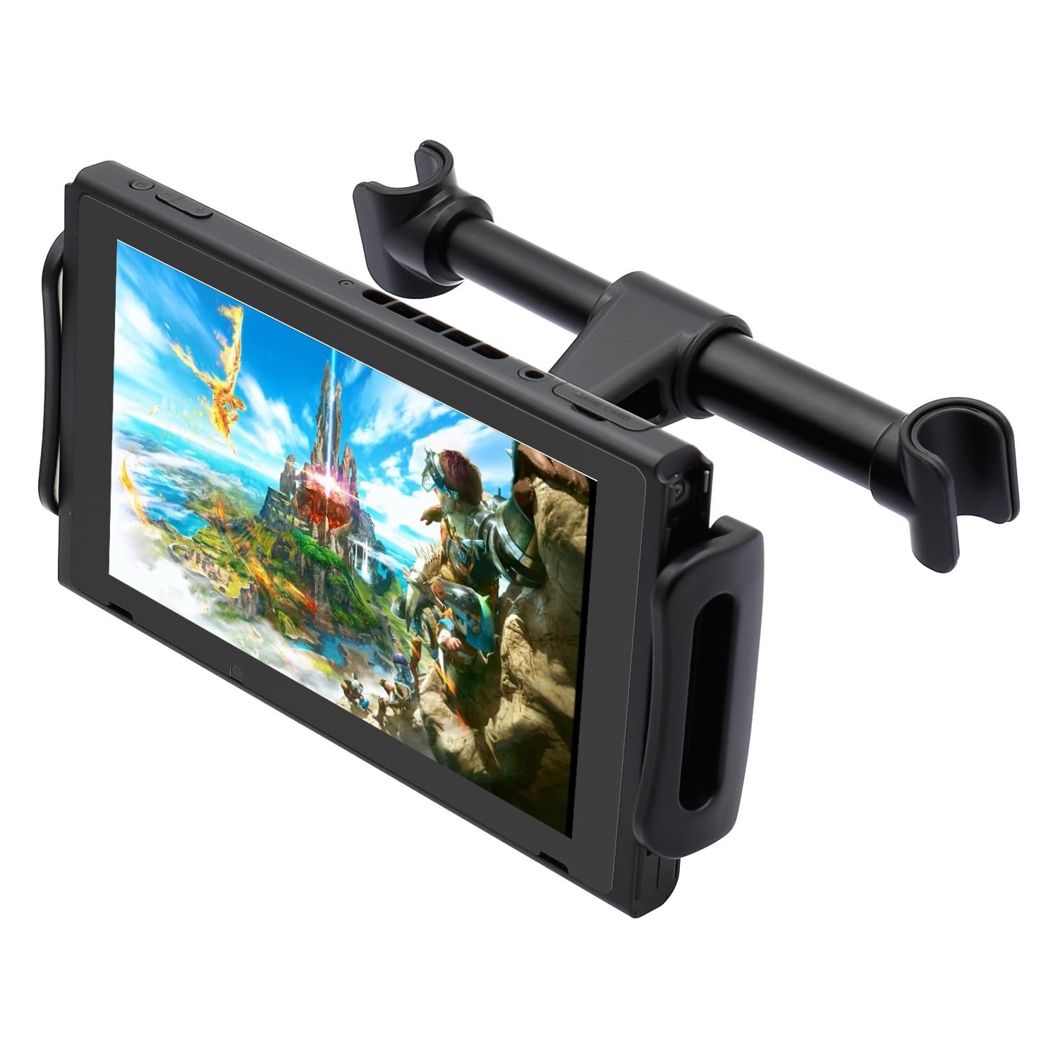 Car Tablet Holder for Nintendo Switch/Switch O, 360 Rotated Seat Stand for 4"-11" Devices, Adjustable Car Headrest