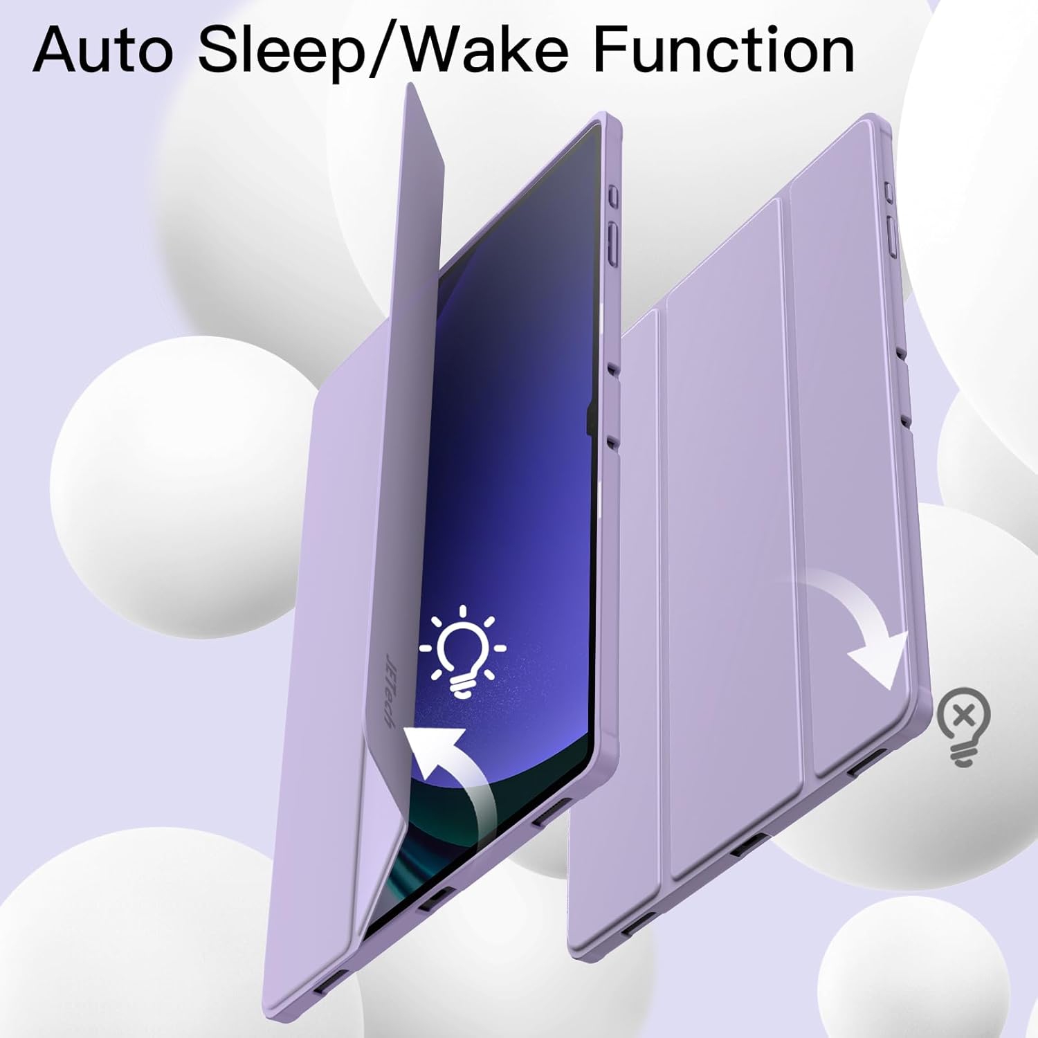 Case for Samsung Galaxy Tab S9 Ultra 14.6 Inch with S Pen Holder, Soft TPU Tri-Fold Stand Protective Tablet