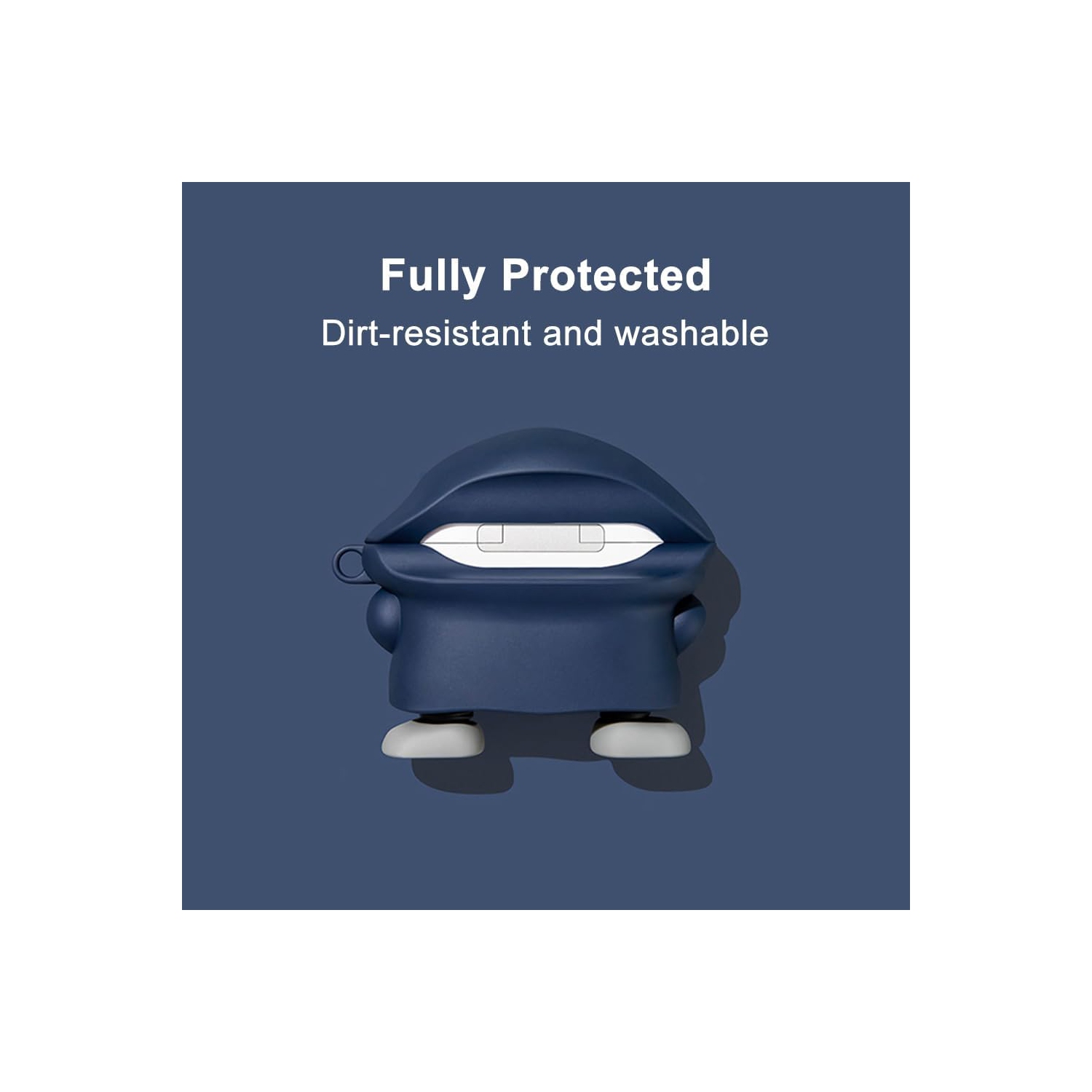 Cute Case Cover Compatible with AirPods 2&1 with Carabiner Keychain,Soft Silicone Kawaii Anime Protective Skin