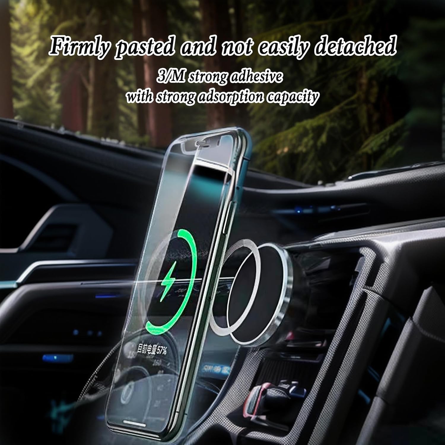 Anneau magnétique – Ensemble universel de 10 anneaux pour iPhone 15/14/13/12, support pour voiture Accessoires Mag Safe