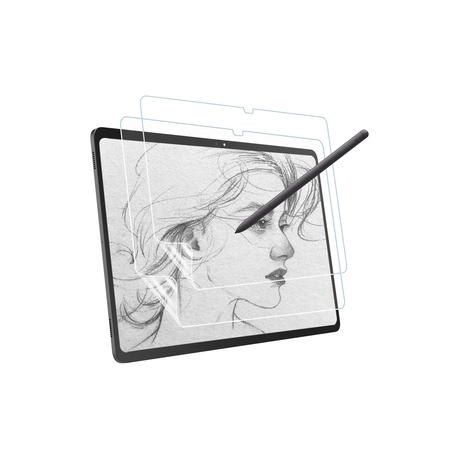 2 Pack Paper Screen Protector for Samsung Galaxy Tab S9 FE Plus 5G 2023/Tab S9 Plus/Tab S7 FE 5G/Tab S8 Plus