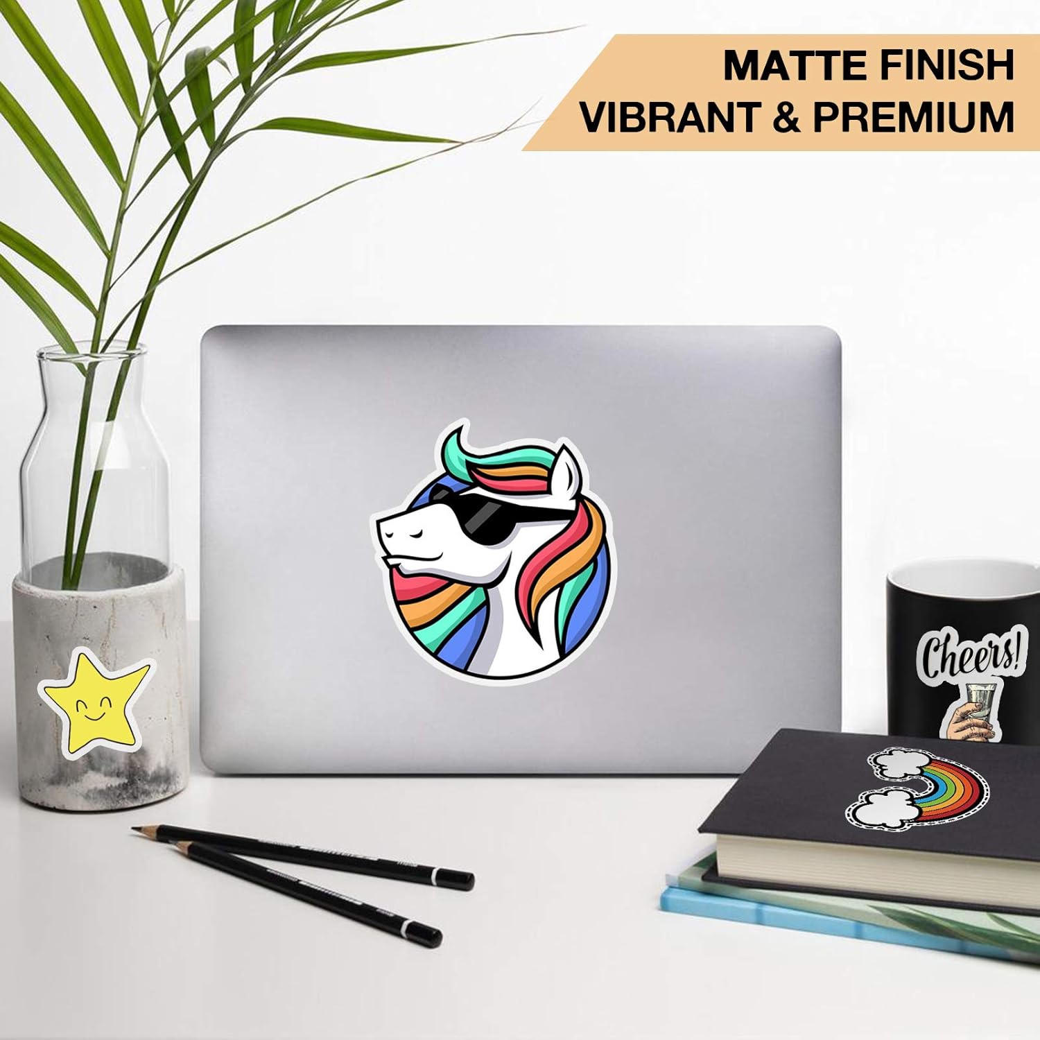 Printable Vinyl for Inkjet Printer & Laser Printer - 40 Pcs Matte White Inkjet Printable Vinyl Sticker Paper, 8.5"x11"